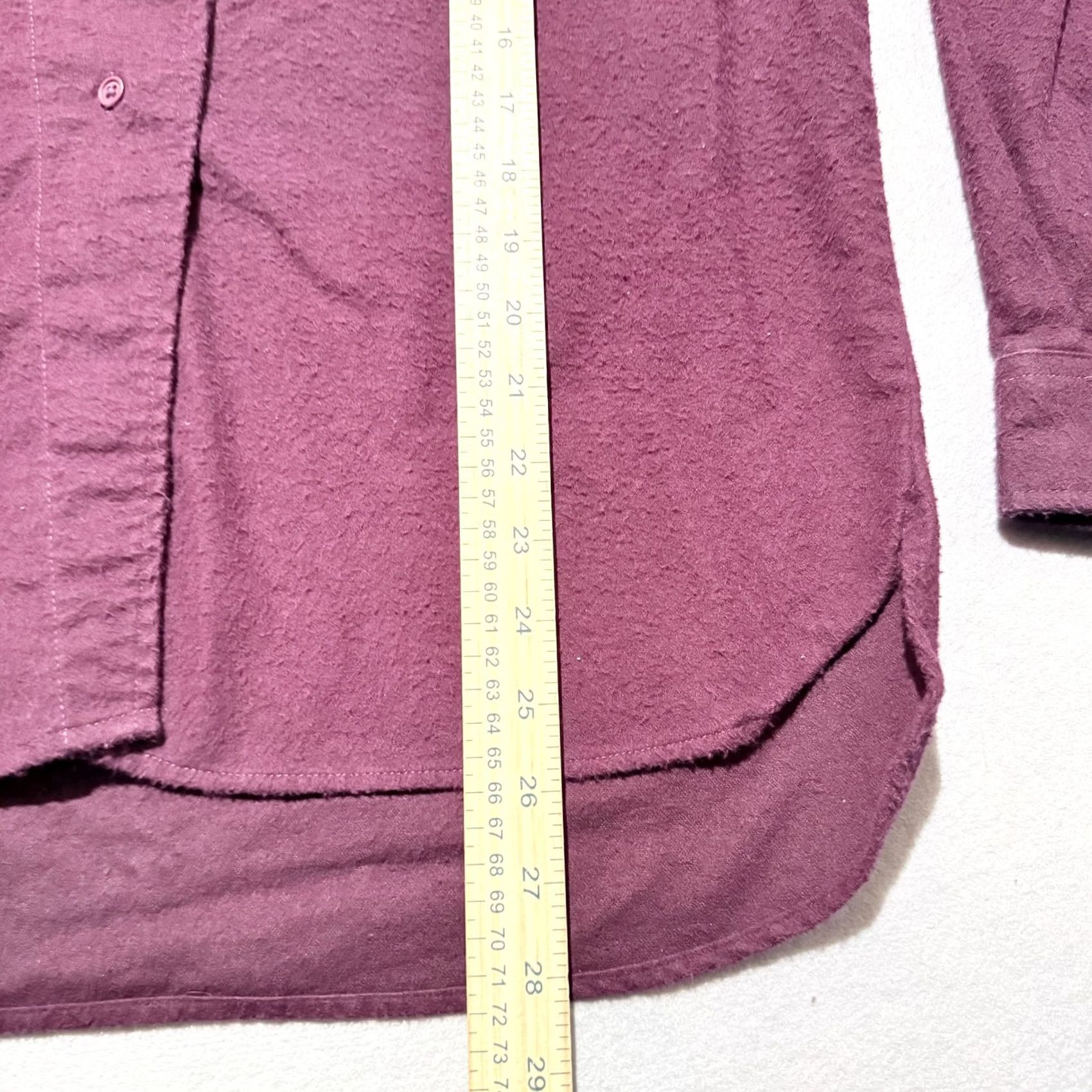 Vintage VINTAGE Woolrich Shirt Women Burgundy USA Made Hidden Button Placket Top - Large Size L / US 10 / IT 46 - 5 Thumbnail