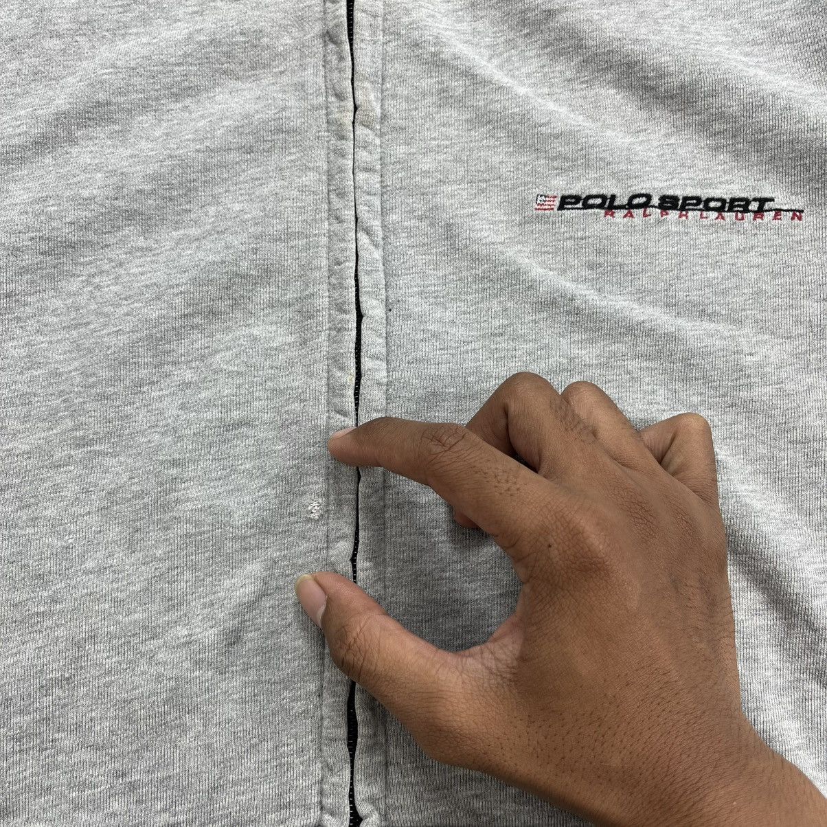Polo Ralph Lauren 2000s Polo Sport Raplh Lauren - Small Logo Zip Hoodie Size US L / EU 52-54 / 3 - 13 Thumbnail