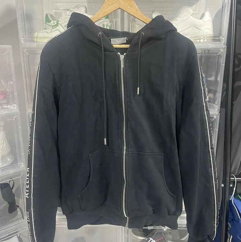 Dior Dior Black Hoodie with Logo Details 0089 Size US XL / EU 56 / 4 - 1 Thumbnail