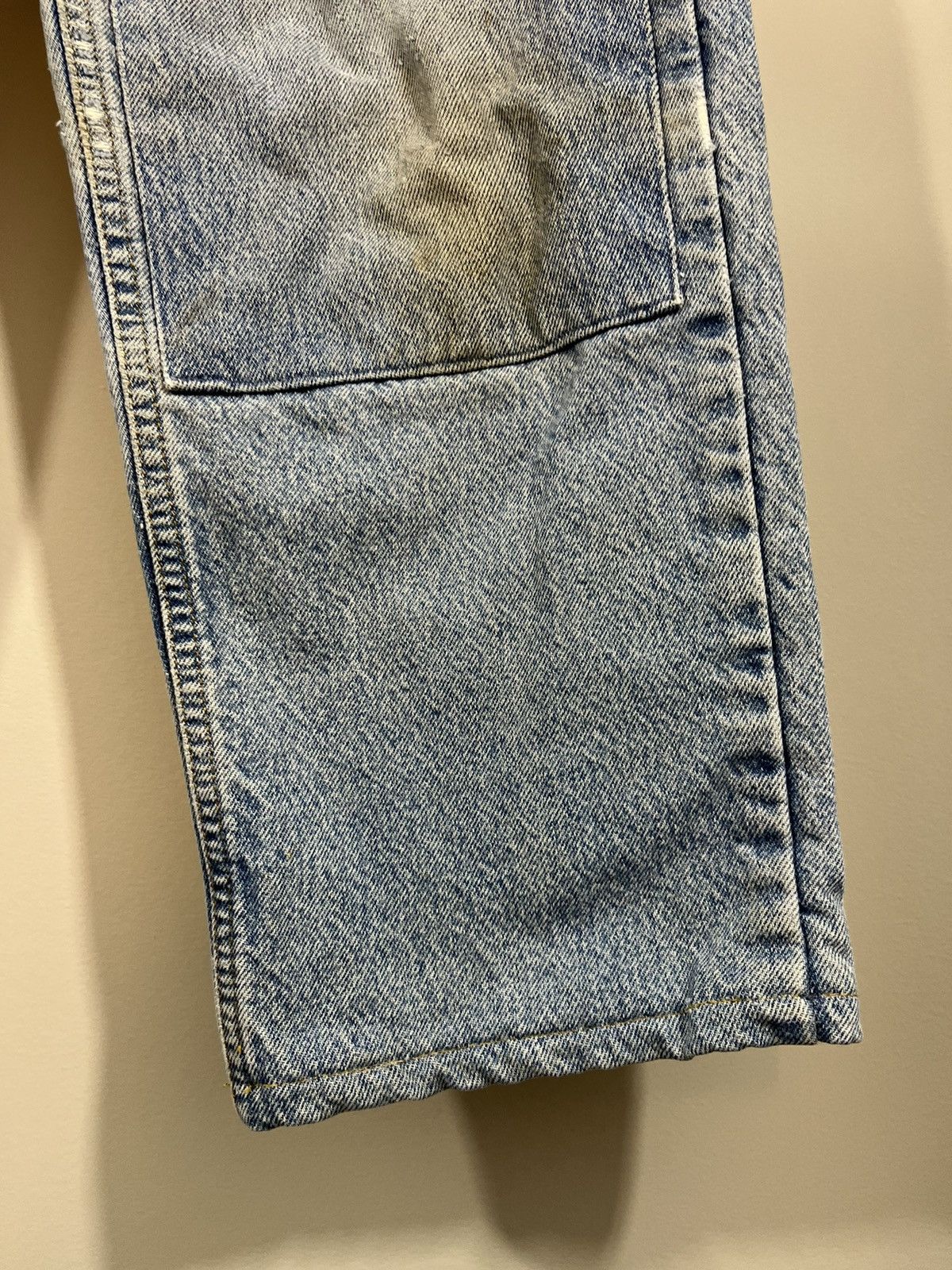 Carhartt Thrashed Patched Flannel Lined Distressed Jeans Size US 32 / EU 48 - 7 Thumbnail
