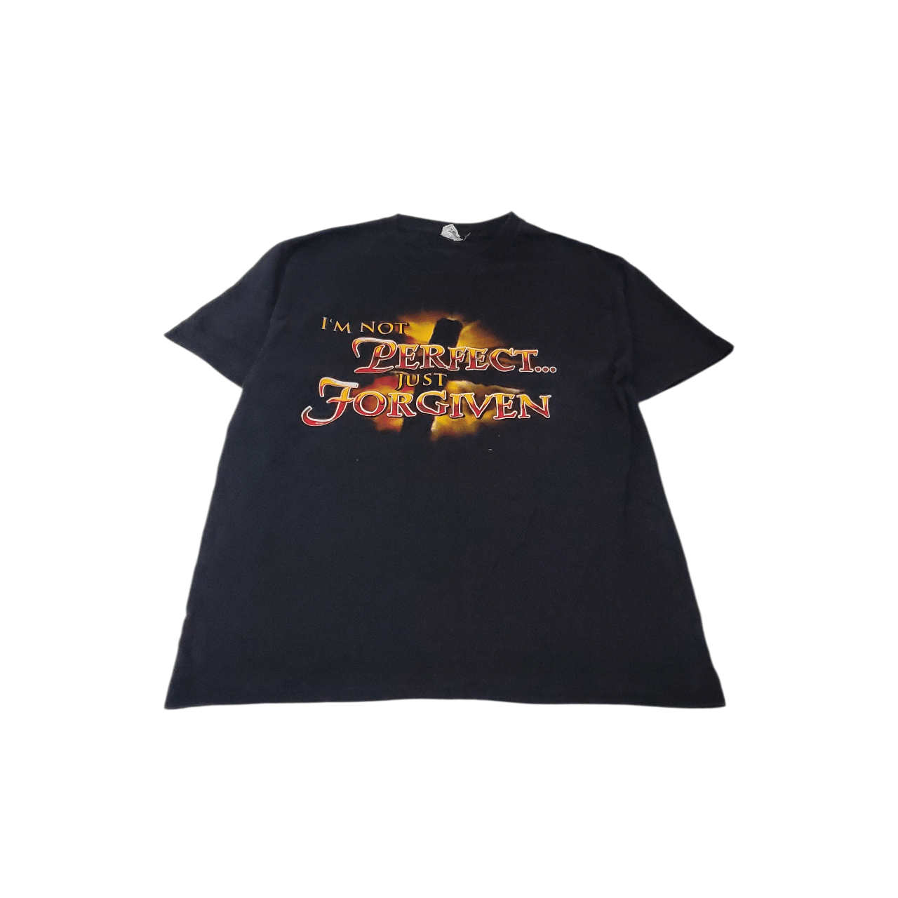 Vintage Y2K I'm Not Perfect Just Forgiven Jesus Christ T-Shirt Size US M / EU 48-50 / 2 - 1 Thumbnail