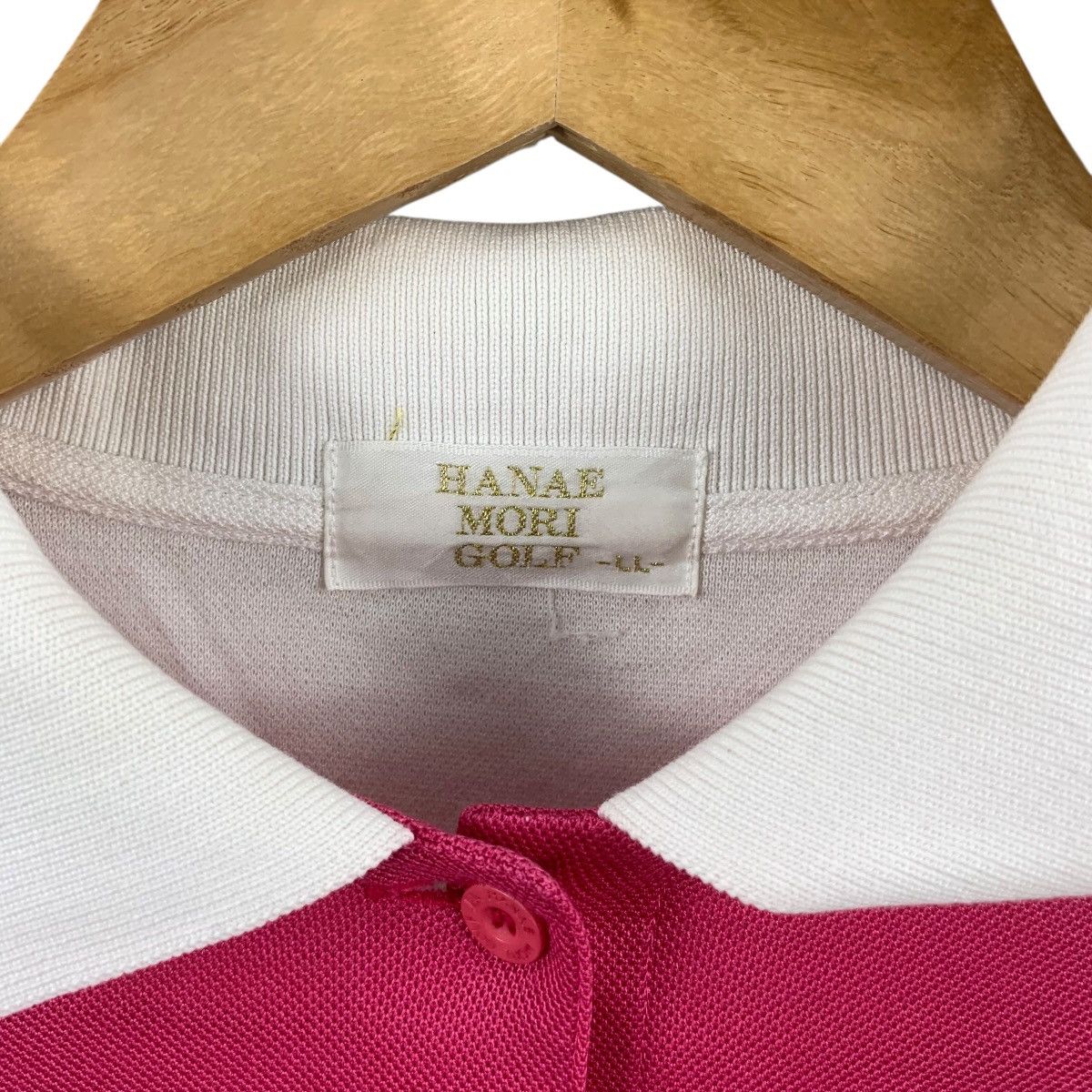 Hanae Mori Vintage HANAE MORI PARIS Golf Collection Polo Tee Shirt Top Size L / US 10 / IT 46 - 7 Thumbnail