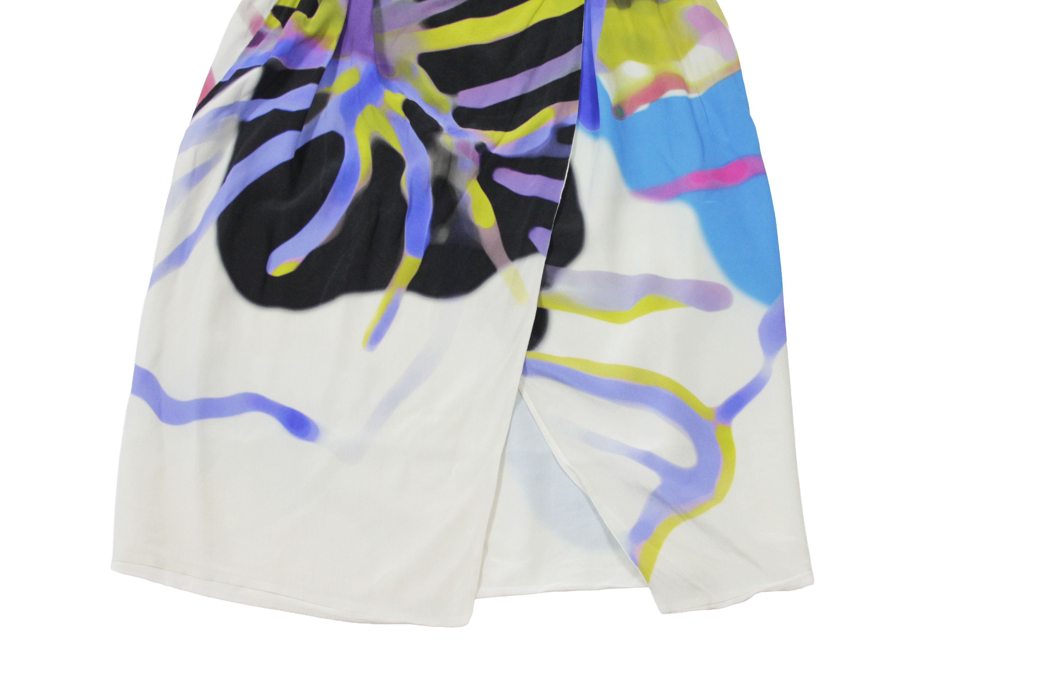 Versace 2012 Sea Motive Silk Abstract Dress Size M / US 6-8 / IT 42-44 - 7 Thumbnail
