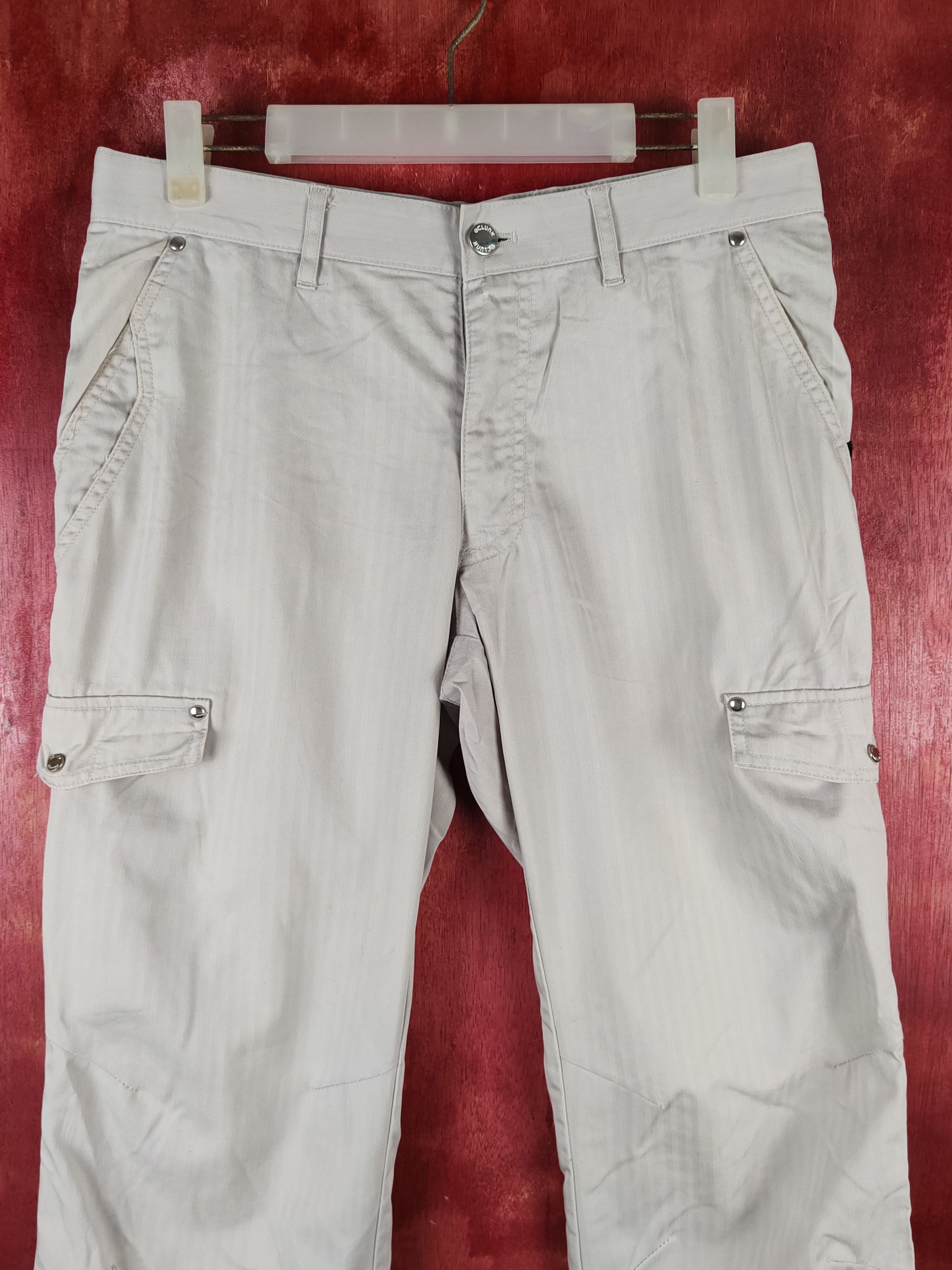 Japanese Brand Clunk Gray Multipocket Tactical Cargo Pants #S2313 Size US 30 / EU 46 - 2 Thumbnail