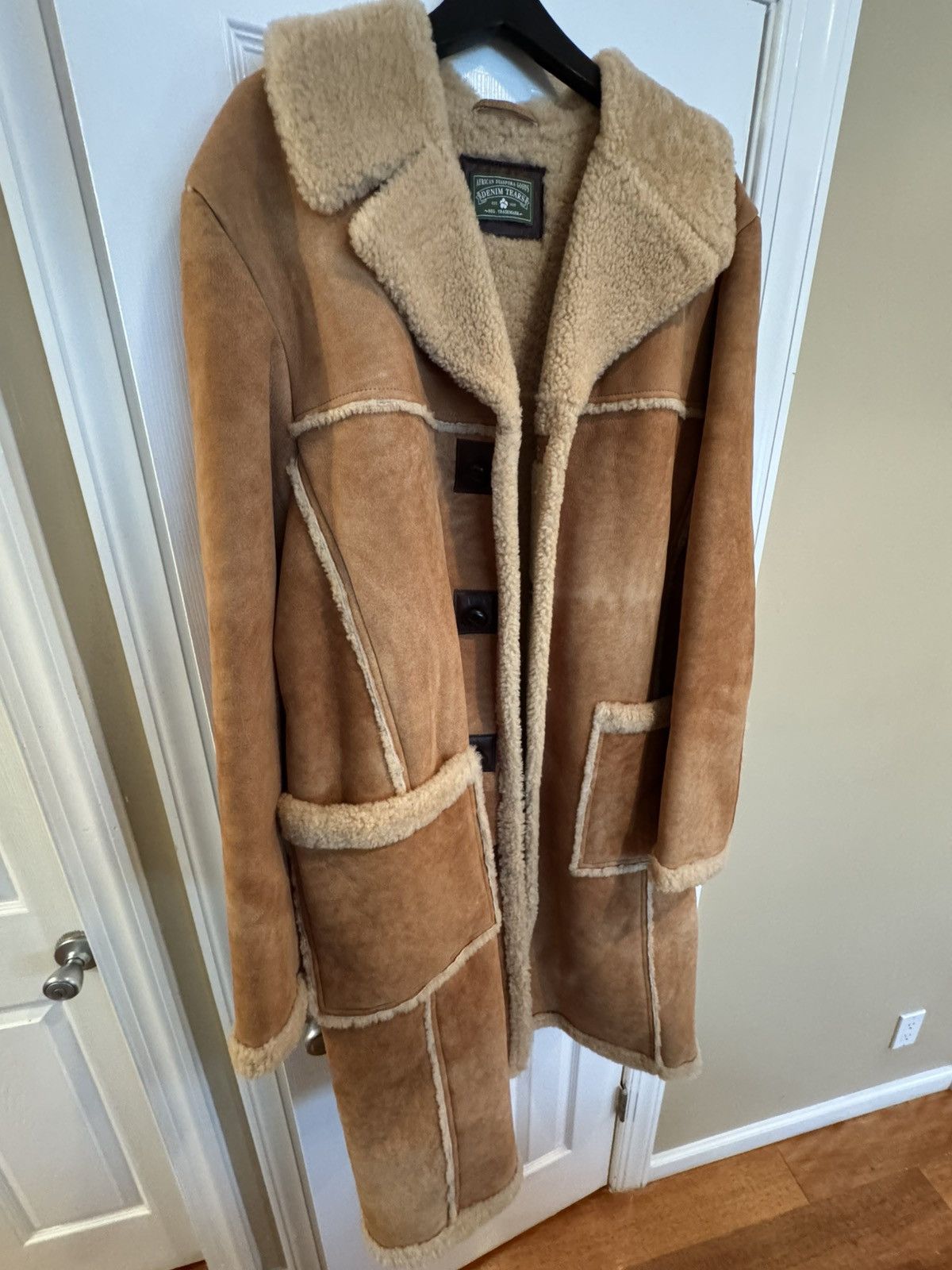 DENIM TEARS Denim Tears Winter Recess NYC Shearling Jacket Size US XL / EU 56 / 4 - 3 Thumbnail