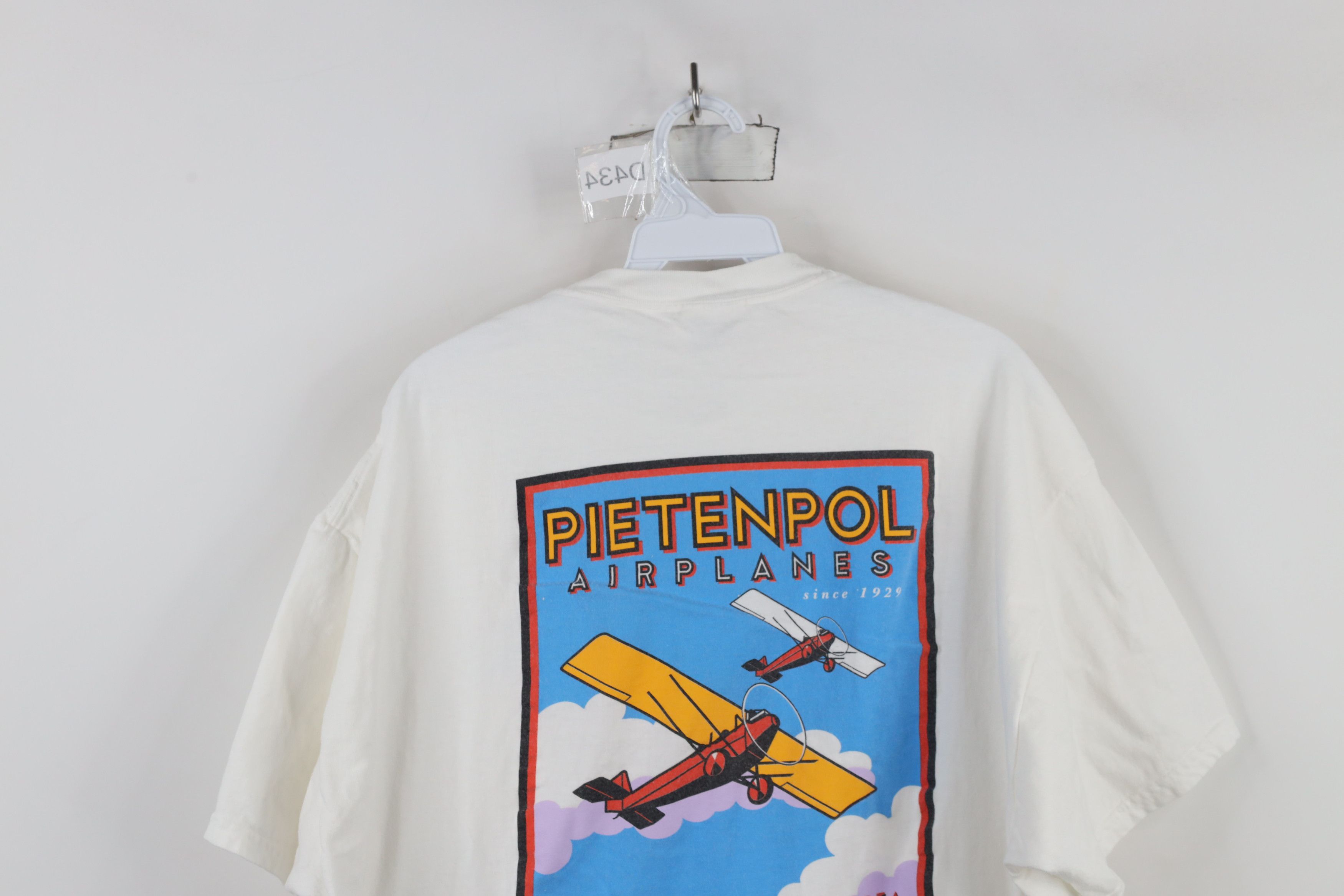 Vintage Vintage 90s Pietenpol Airplanes Short Sleeve T-Shirt White Size US XL / EU 56 / 4 - 12 Thumbnail