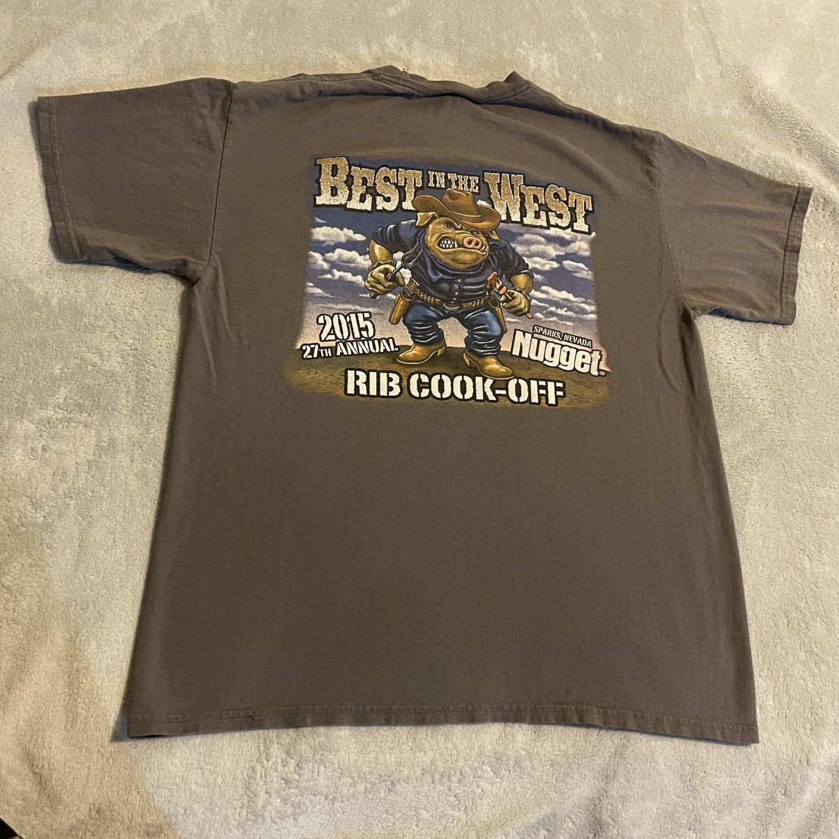 Port & Company Pig Shirt Men Large Gray Sparks Nevada Streetwear Tee Size US L / EU 52-54 / 3 - 1 Thumbnail