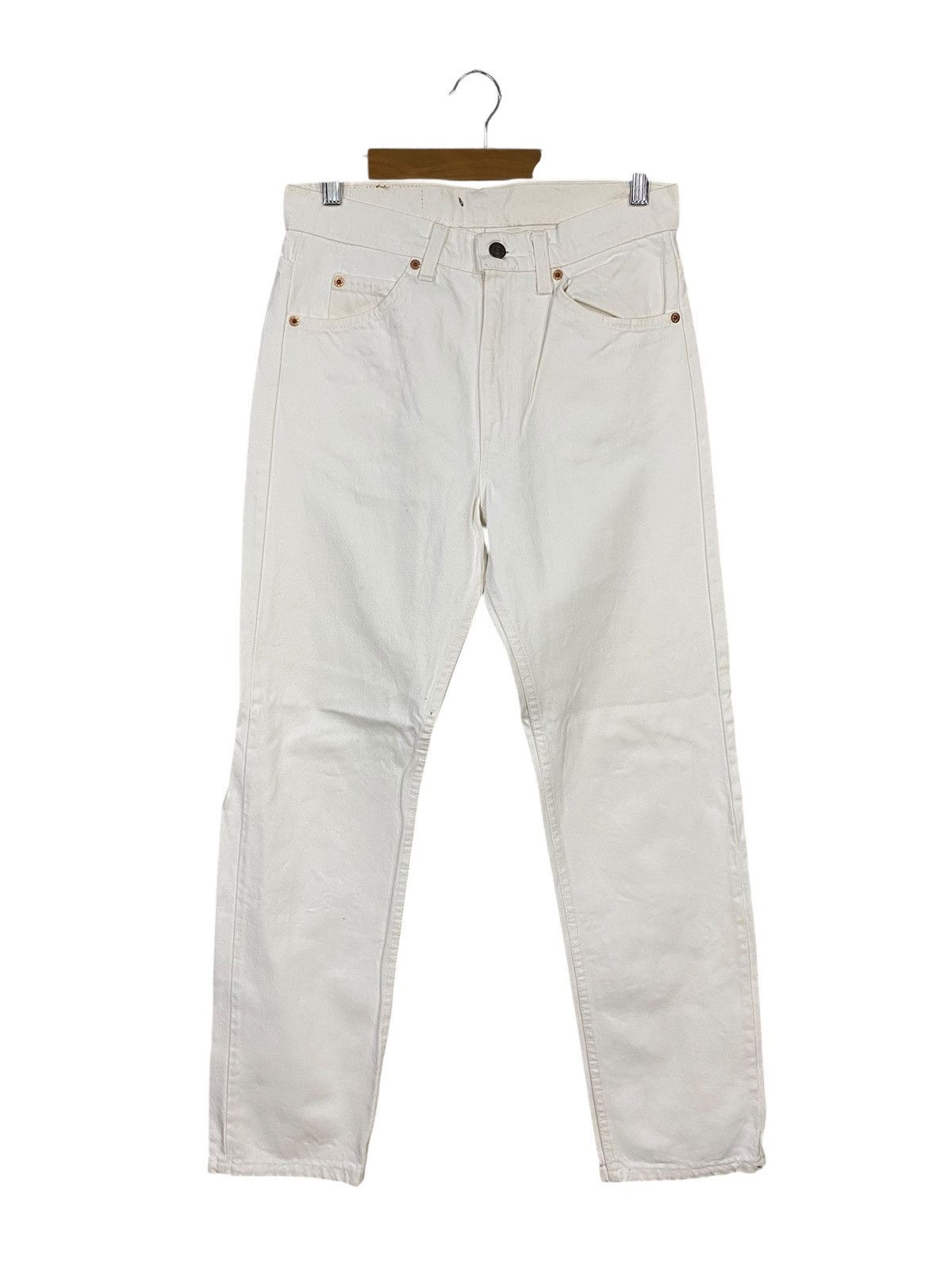 Levi's Vintage 90s levis orange tab regular fit white denim pant Size US 30 / EU 46 - 2 Thumbnail