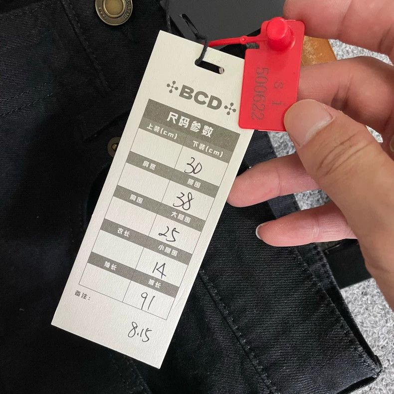 Saint Laurent Paris Saint Laurent ParisD02 Black Knife Cut Jeans 2504-Nextarro Size US 30 / EU 46 - 6 Thumbnail