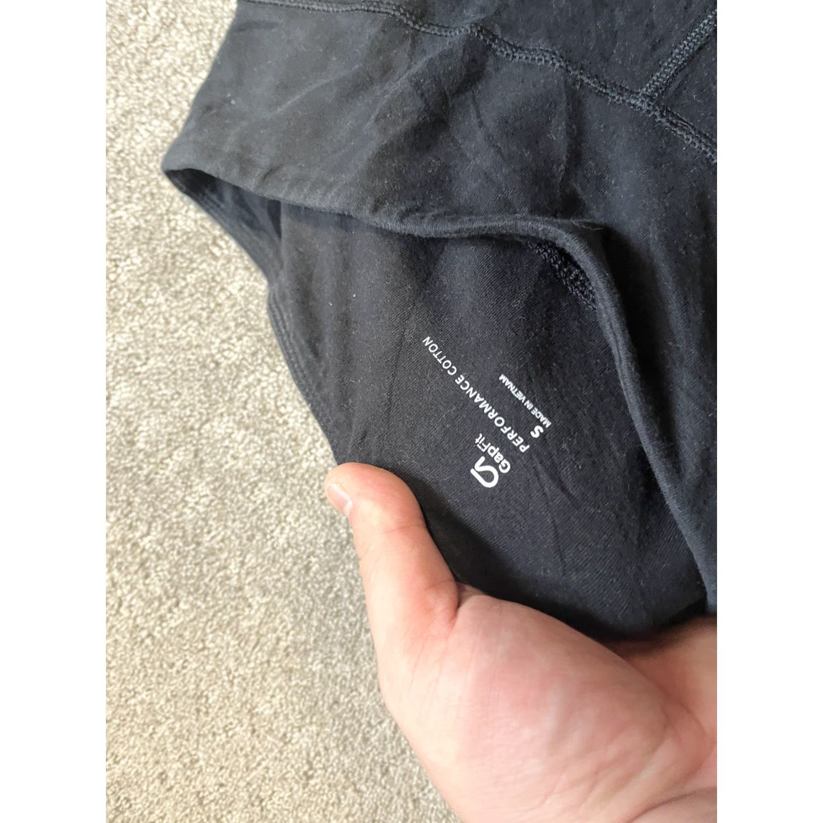Gap GAPFIT Black Performance Cotton Leggings Womens Small Compression Athletic Yoga Gym Size 28" / US 6 / IT 42 - 5 Thumbnail