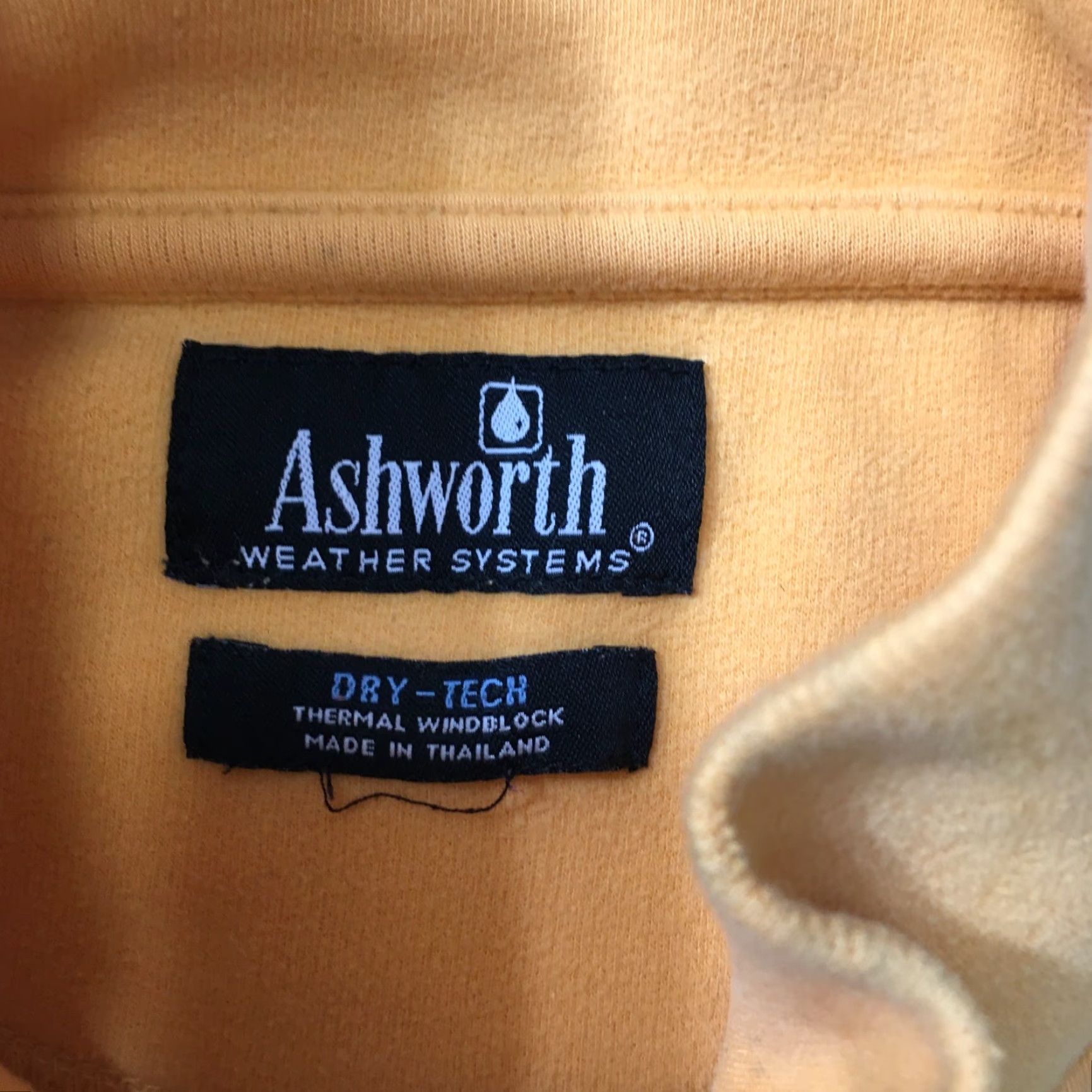 Vintage Ashworth SALINAS Golf Pullover 1/4 Zip Mock Neck Sweatshirt Men L Gold Sweater Size US L / EU 52-54 / 3 - 3 Thumbnail