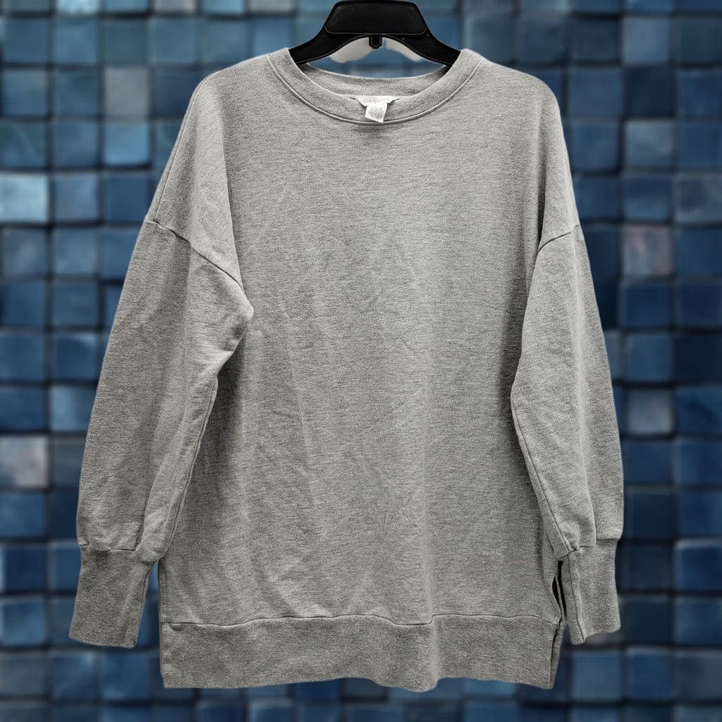 Vintage Caslon Women's Crew Neck Oversize Pull-over Sweatsuit S NEW Gray Cotton Blend Casual Oversized Blouse Mens? No, Womens Size S / US 4 / IT 40 - 1 Thumbnail