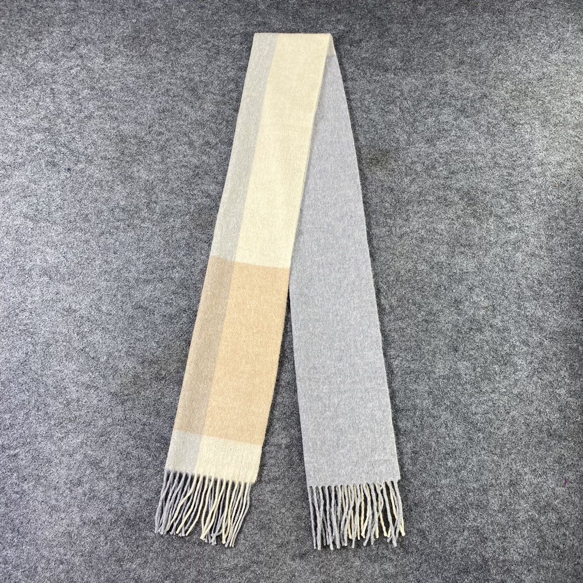 Chloe Chloe Cashmere Scarf / Muffler / Neckwear-T1454 Size ONE SIZE - 2 Thumbnail