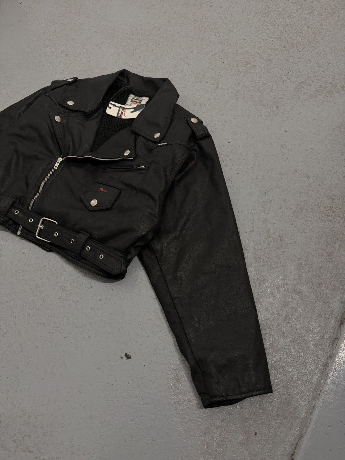 Wrangler Wrangler x Fender Soft Leather Insulated Cropped Jacket Size M / US 6-8 / IT 42-44 - 4 Thumbnail