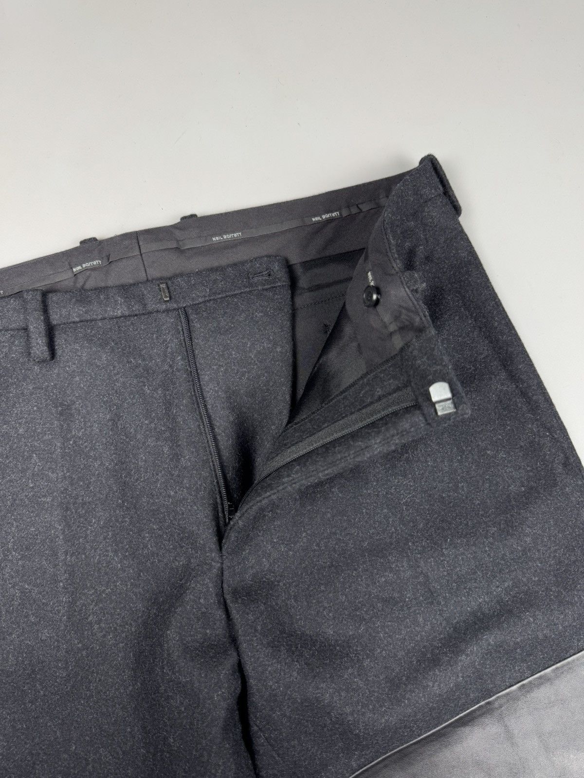 Neil Barrett Neil Barret wool leather patch pants size 48 made in Italy Size US 32 / EU 48 - 12 Thumbnail