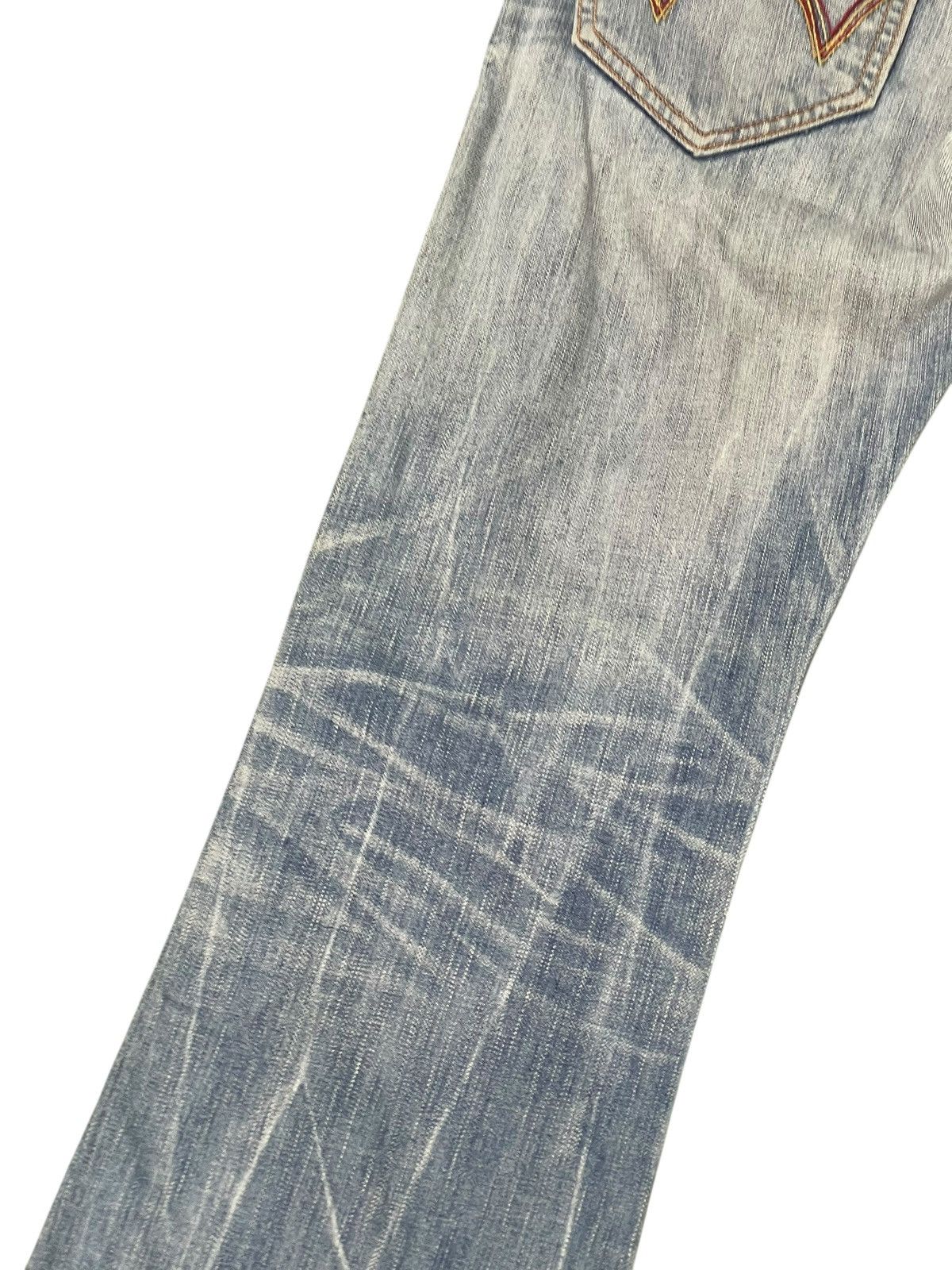 Edwin Flare Jeans Edwin Native Faded Boot Cut Chrome Hearts 2🟦7 Size US 32 / EU 48 - 6 Thumbnail