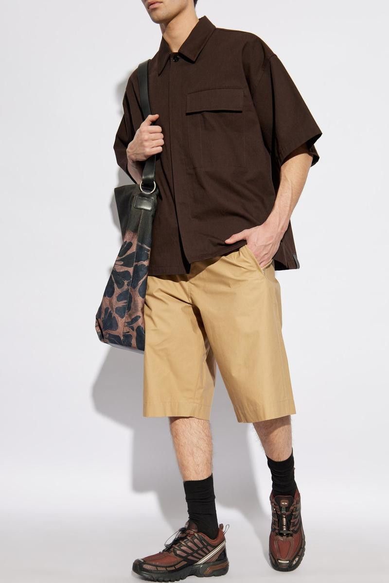 Jil Sander o1loc1c0426 Cotton Shorts in Beige Size US 30 / EU 46 - 2 Thumbnail