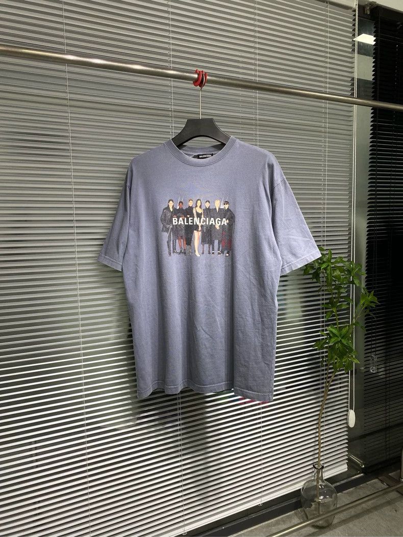 Balenciaga Balenciaga Short-sleeve T-shirt with band model portrait, Size US S / EU 44-46 / 1 - 1 Thumbnail