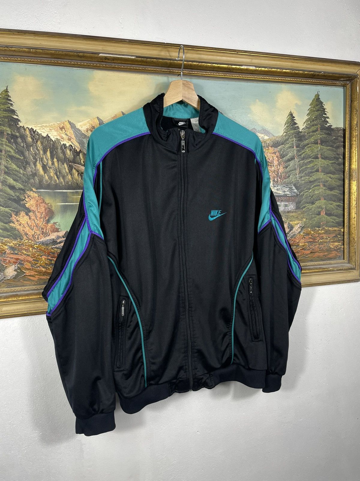 Nike × Vintage Nike 90s y2k hoodie crewneck oversize boxy skate hiphop Size US M / EU 48-50 / 2 - 3 Thumbnail