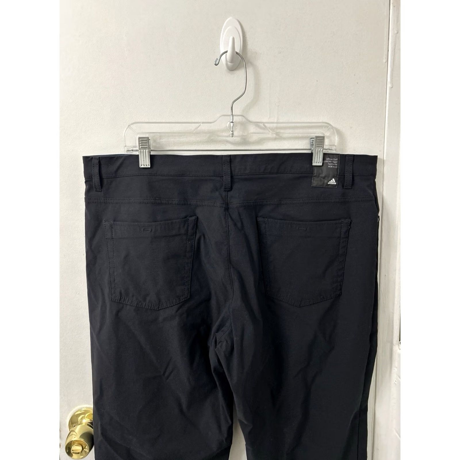 Adidas Adidas Golf Go-To 5 Pocket Pants Mens Size 38x30 Black Tapered Fit Trousers Size US 38 / EU 54 - 6 Thumbnail