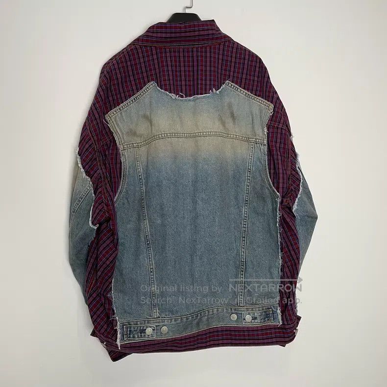 Acne Studios Acne Studios Denim Belt Side Pocket Contrasting Plaid Jack Size US M / EU 48-50 / 2 - 2 Thumbnail