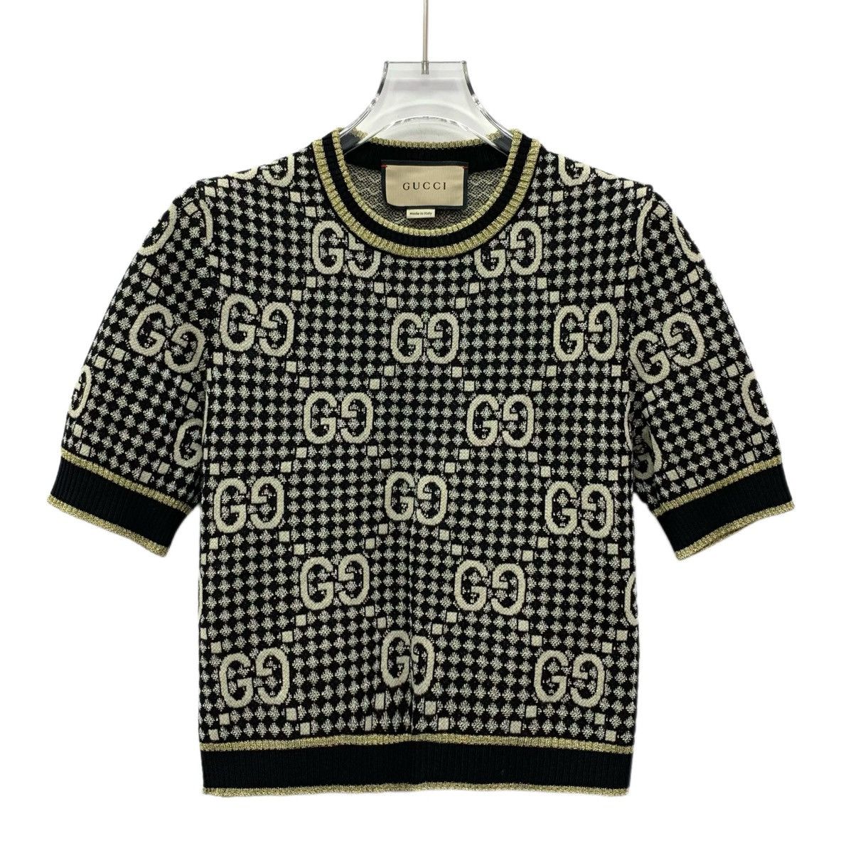 Gucci Gucci Colorblock Logo All Over Print Wool Knit Sweater Size XS / US 0-2 / IT 36-38 - 1 Thumbnail