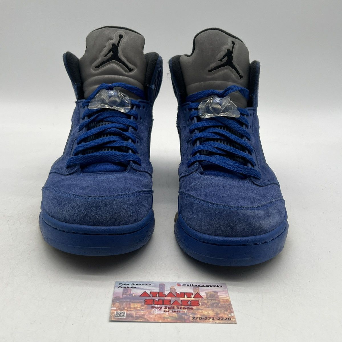 Jordan Brand Air Jordan 5 blue suede Size US 11 / EU 44 - 2 Thumbnail