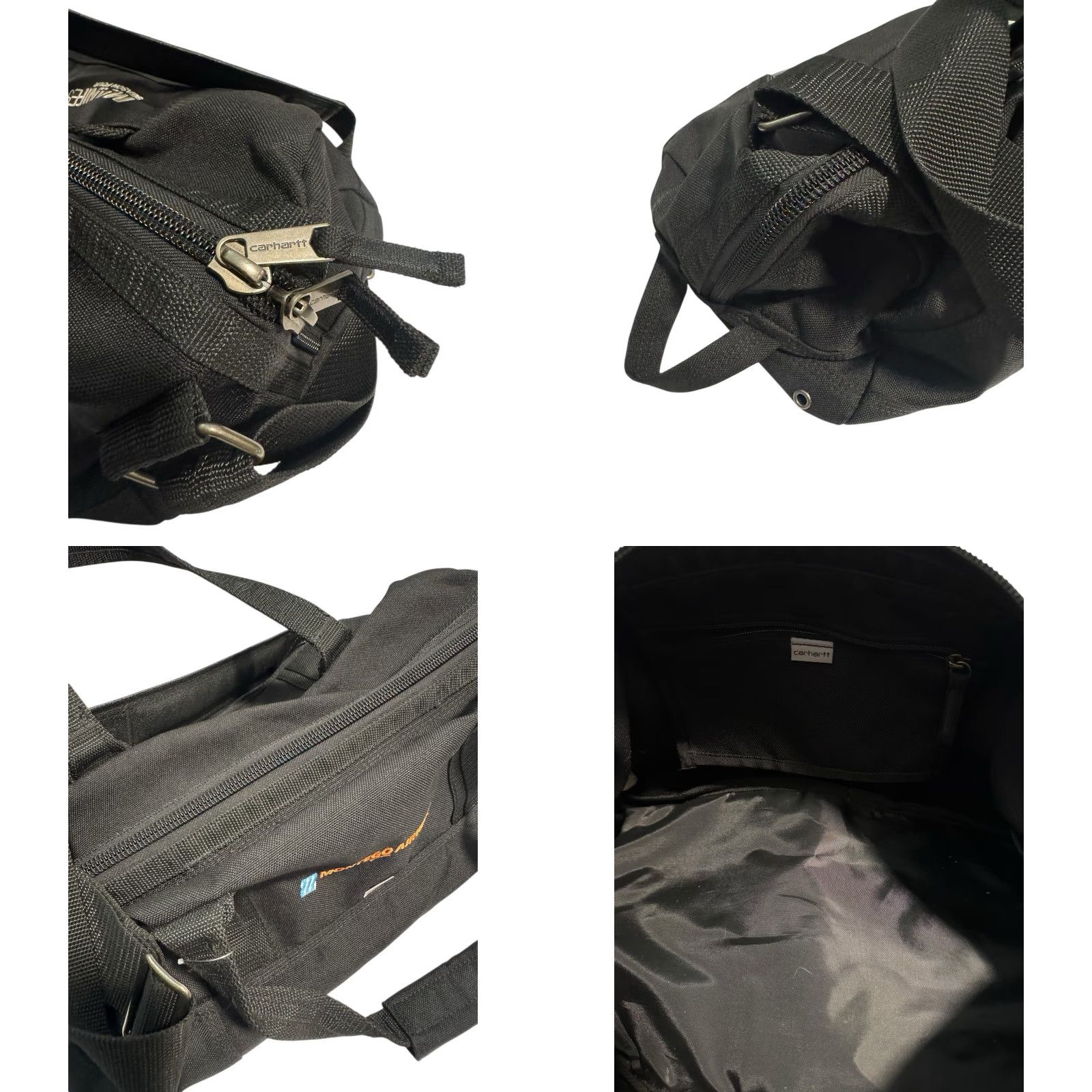 Carhartt Carhartt x Manifest Season 4 Black Canvas Duffle Bag Lightweight Montego Airways Duffle Bag Unisex Adults Black Bag Boxpackable Travel Men/Women? Size ONE SIZE - 8 Thumbnail