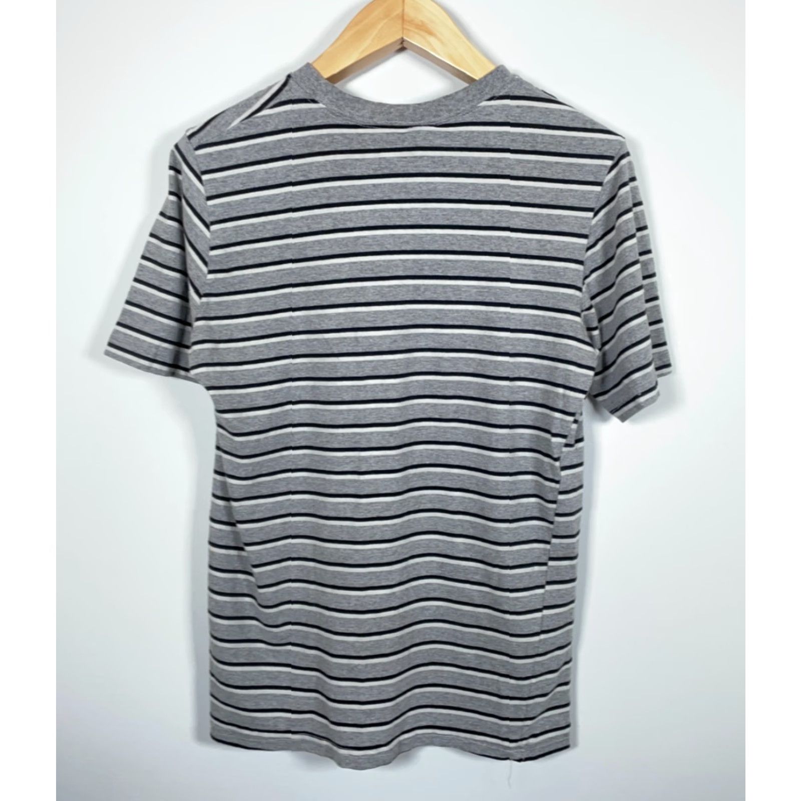 Vintage Y2K Striped T-Shirt Adult Medium Gray Black Skater Mission Ridge Size US M / EU 48-50 / 2 - 2 Thumbnail