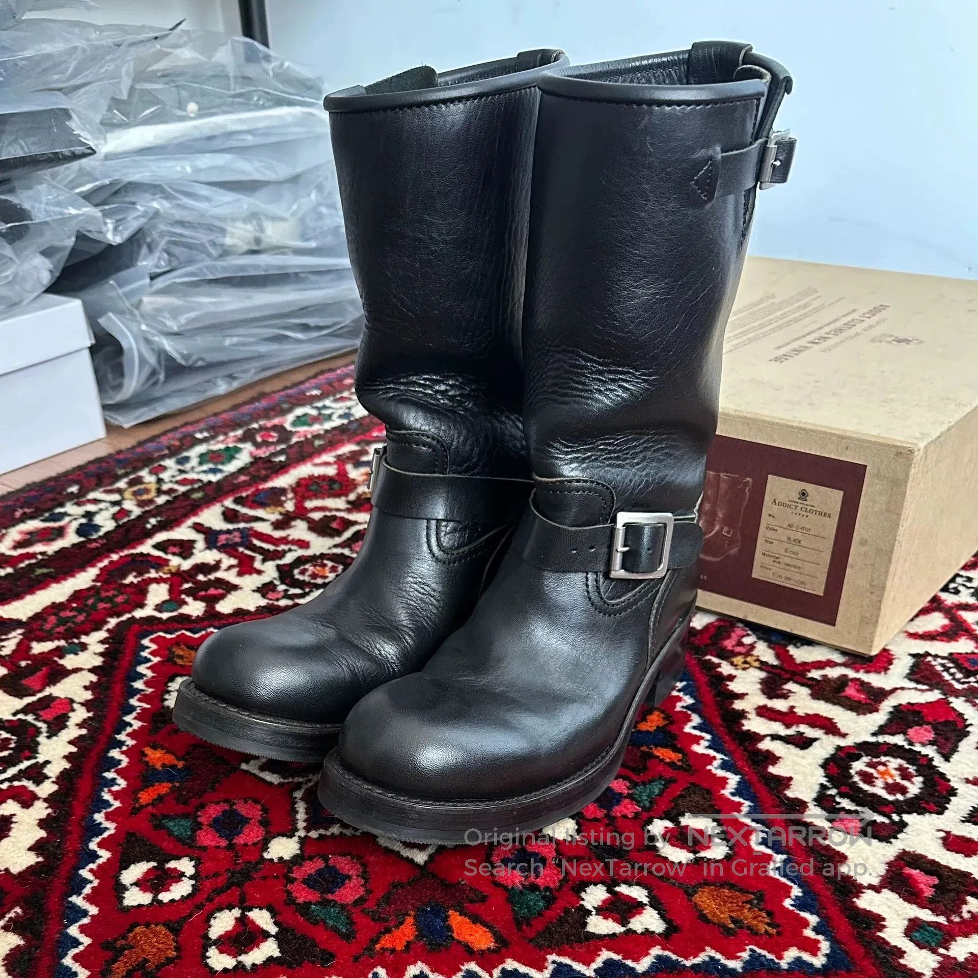 Viberg black engineer boots for men. Size US 8 / EU 41 - 2 Thumbnail