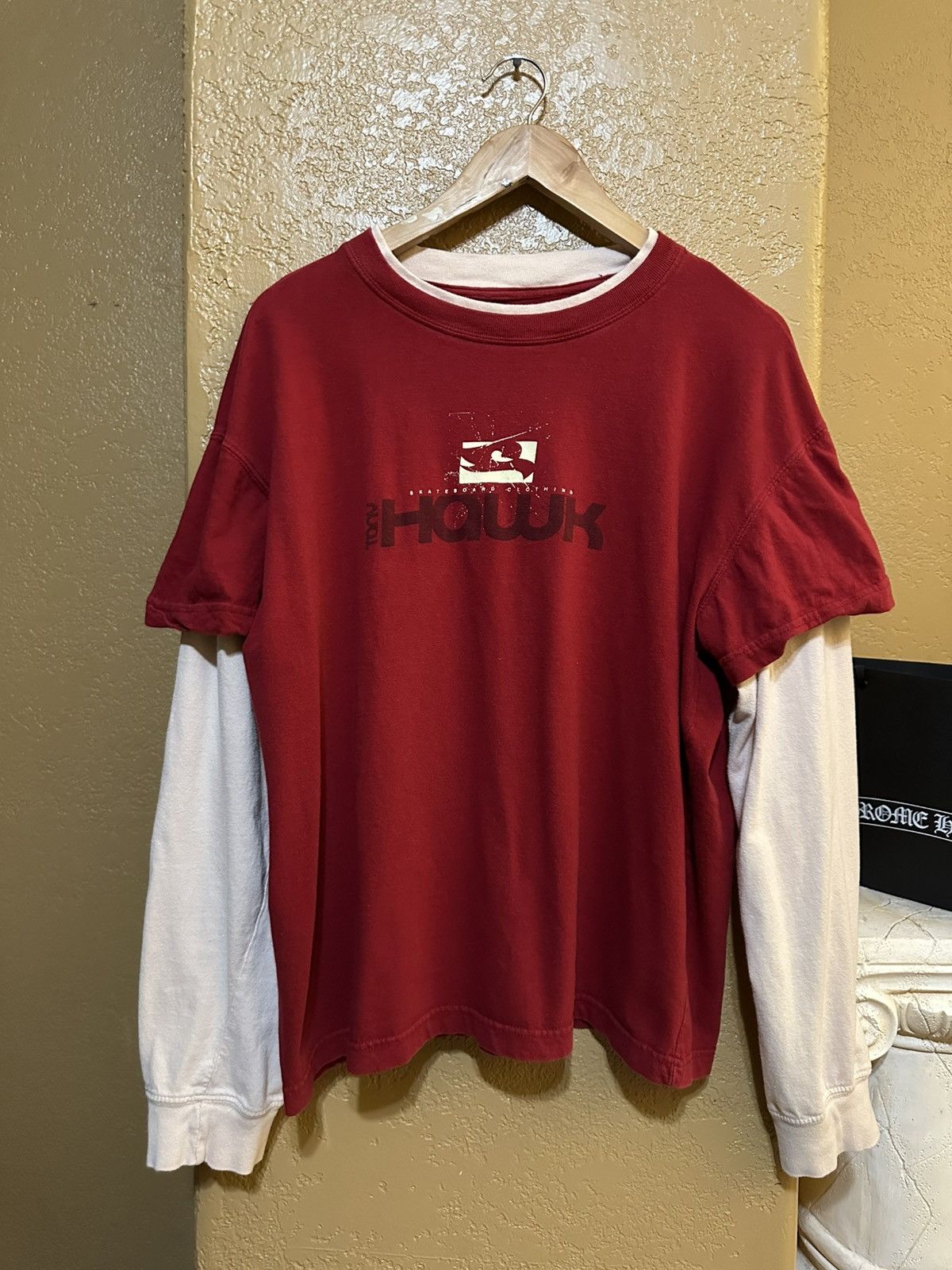 Vintage Tony Hawk Skateboards Layered Longsleeve Tee Y2K
