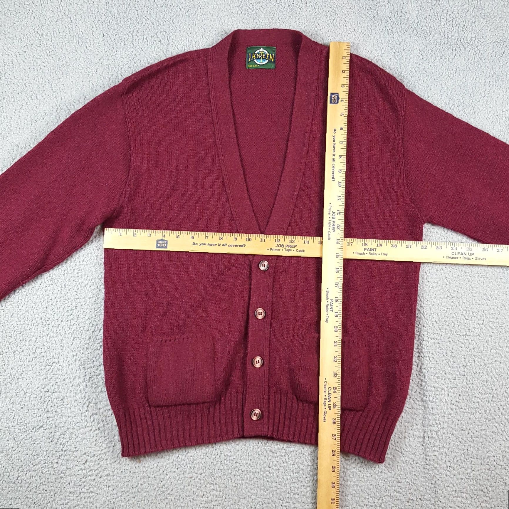 Jantzen Vintage Jantzen Men's Knitted Cardigan Sweater Size Large Casual 90s Grunge Fall Winter Size US L / EU 52-54 / 3 - 5 Thumbnail