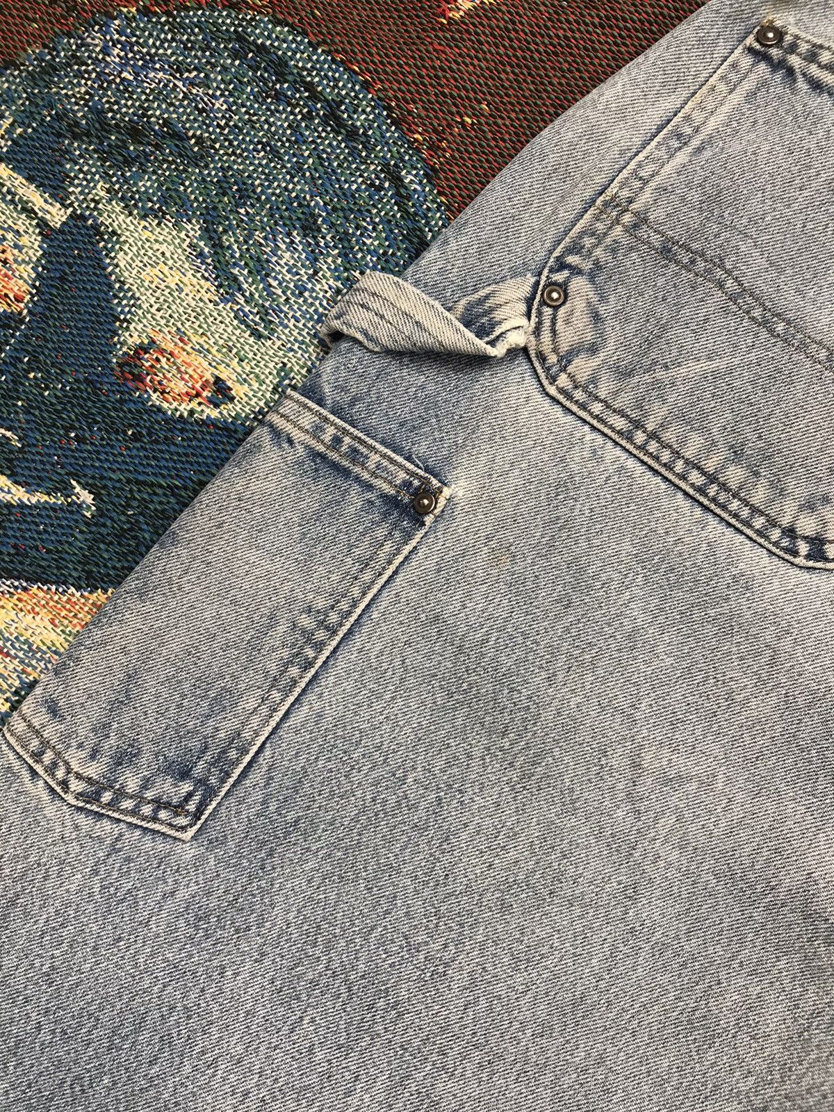Carhartt Vintage Carhartt B73 DST faded double knee workwear denim Size US 44 / EU 60 - 15 Thumbnail