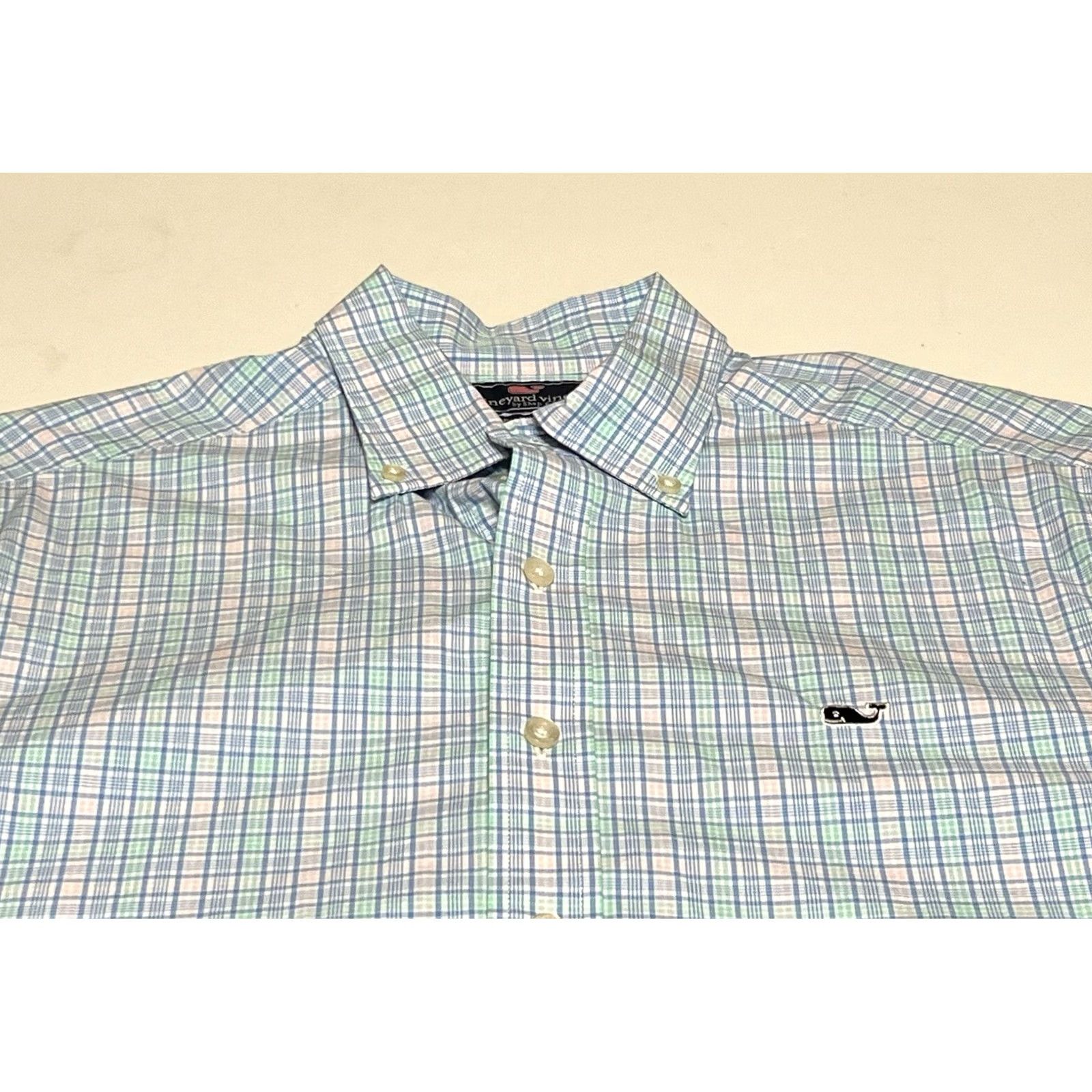 Vineyard Vines Vineyard Vines Men's M Slim Fit Whale Shirt Multicolor Plaid Button-Down Shirt Size US M / EU 48-50 / 2 - 2 Thumbnail