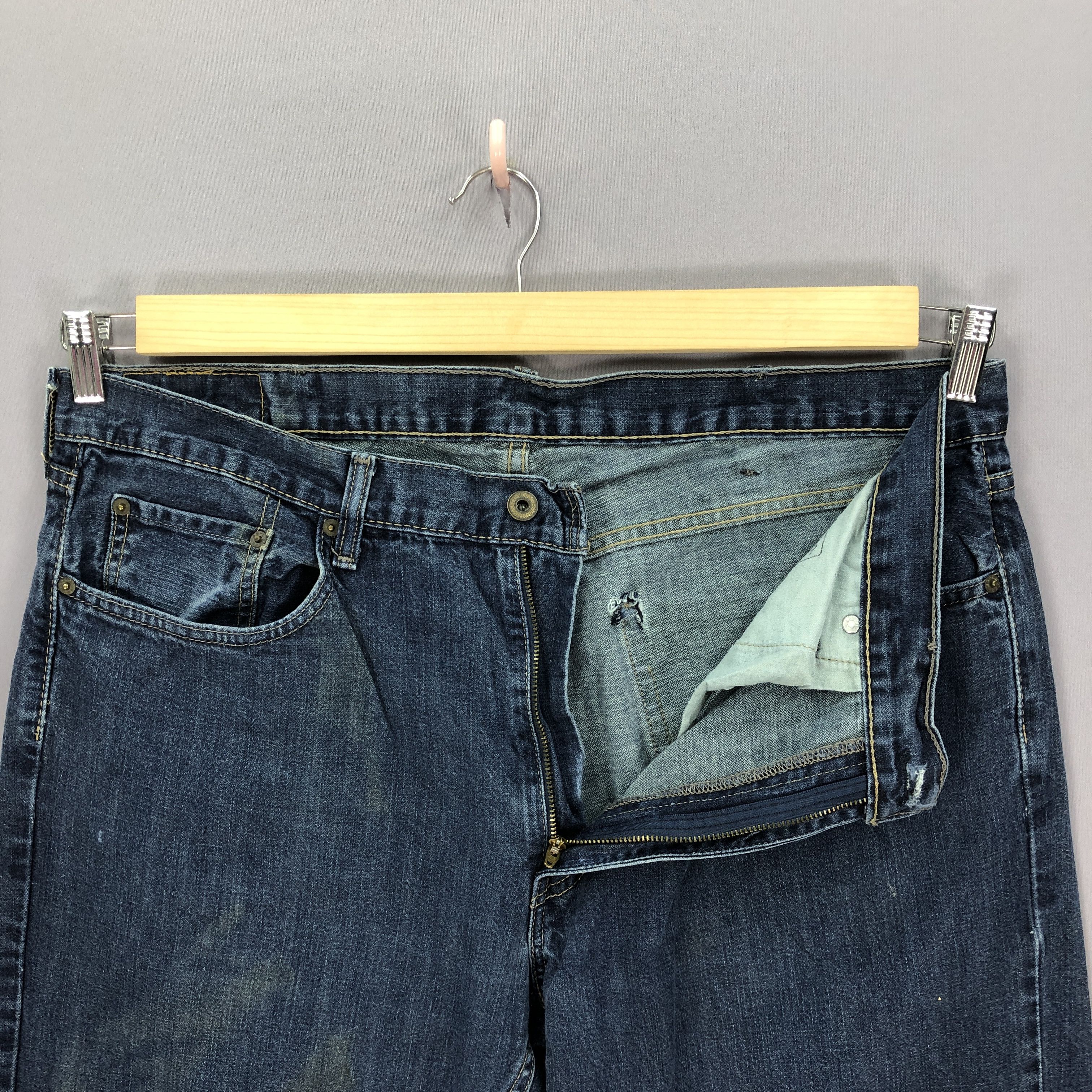 Levi's Vintage Levis 559 Baggy Jeans Levi's Indigo Faded Denim Size US 38 / EU 54 - 5 Thumbnail