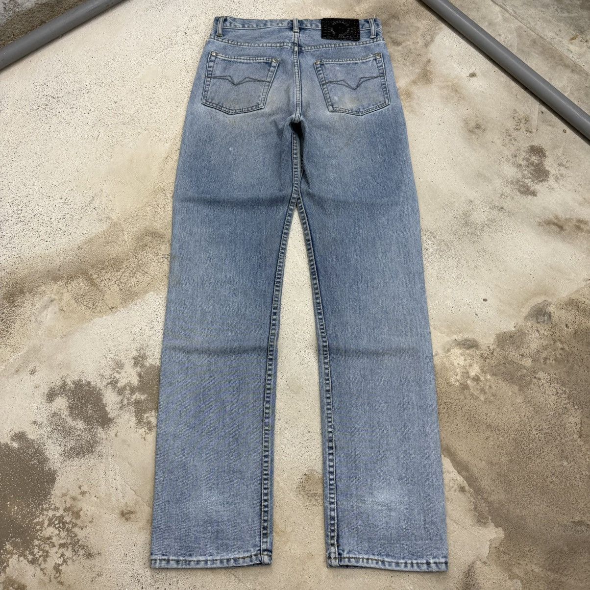 Versace Jeans Couture Vintage Versace Jeans Couture Defect Medium Wash Denim Pants Size US 29 - 2 Thumbnail