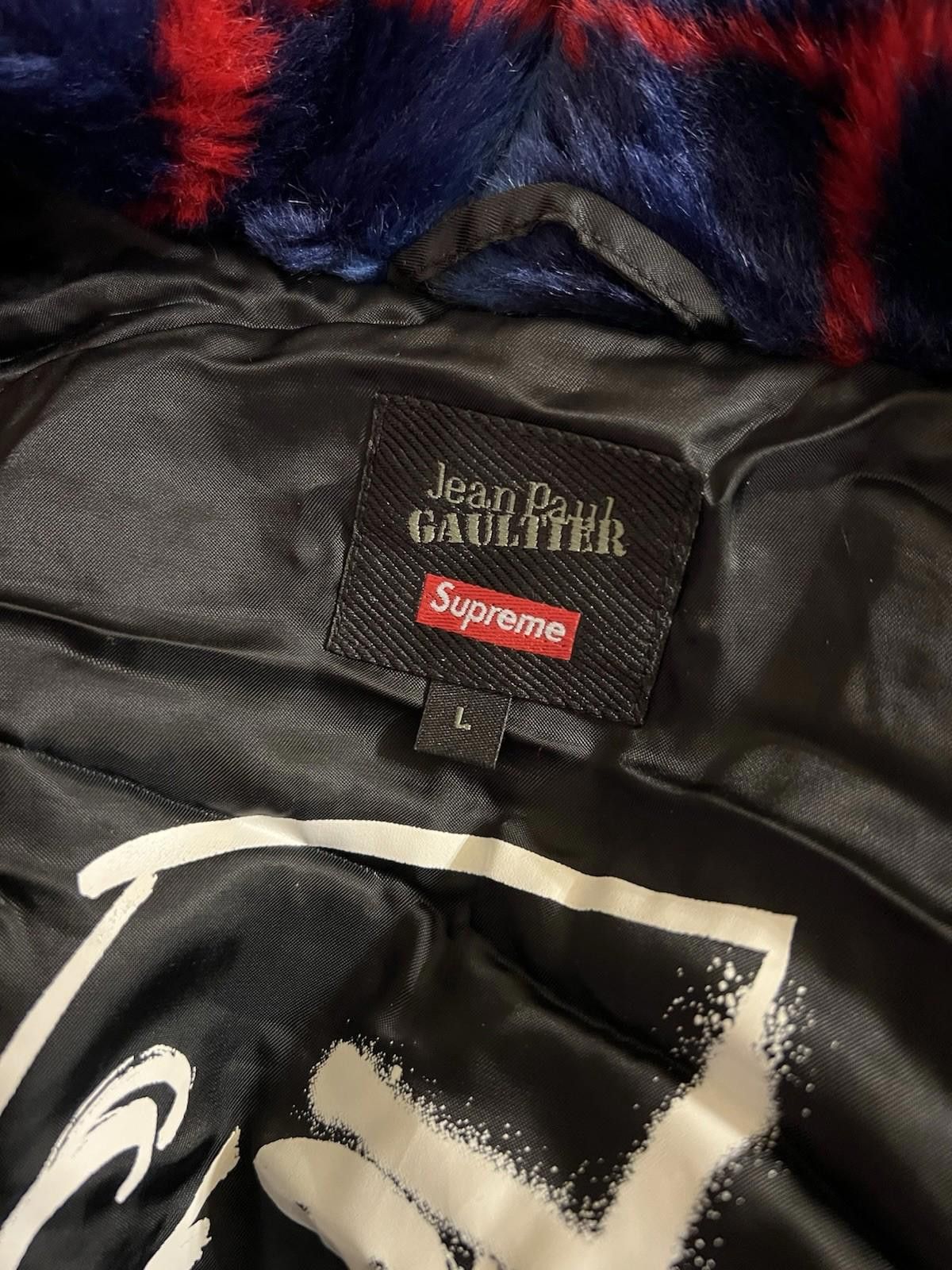 Supreme SUPREME Jean Paul Gaultier Double Breasted Plaid Fur Coat Size US L / EU 52-54 / 3 - 12 Thumbnail