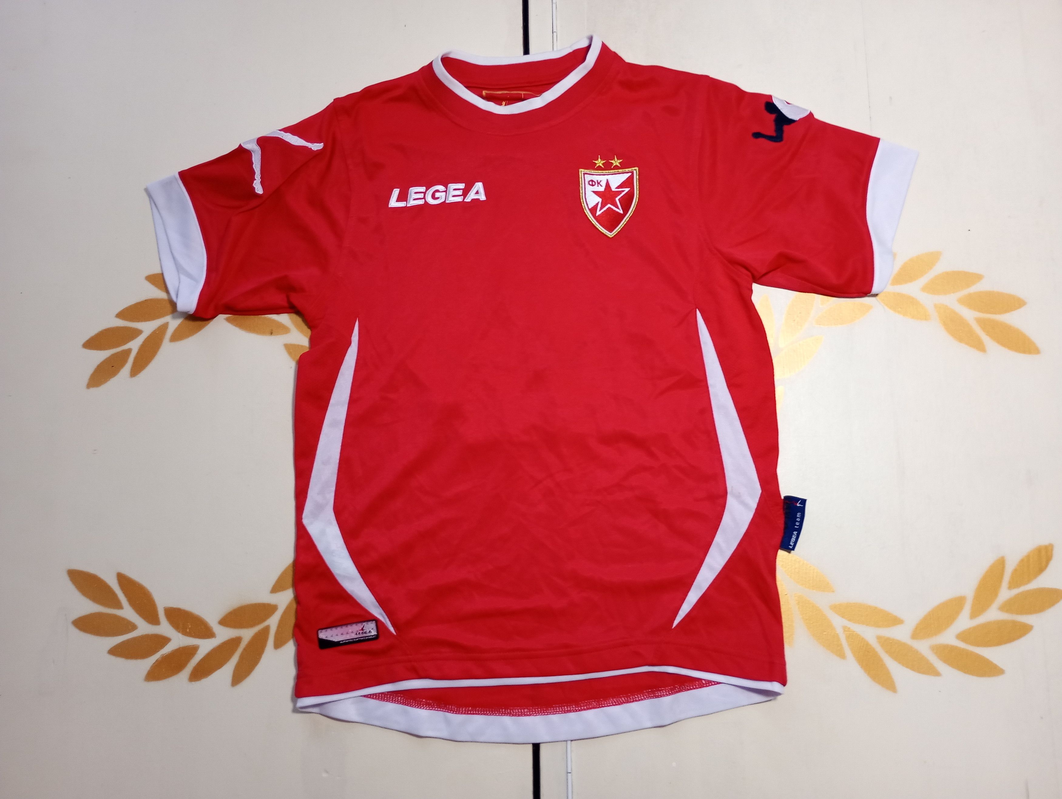 Vintage Red Star Belgrade Crvena Zvezda Legea Training Jersey Size US S / EU 44-46 / 1 - 1 Thumbnail