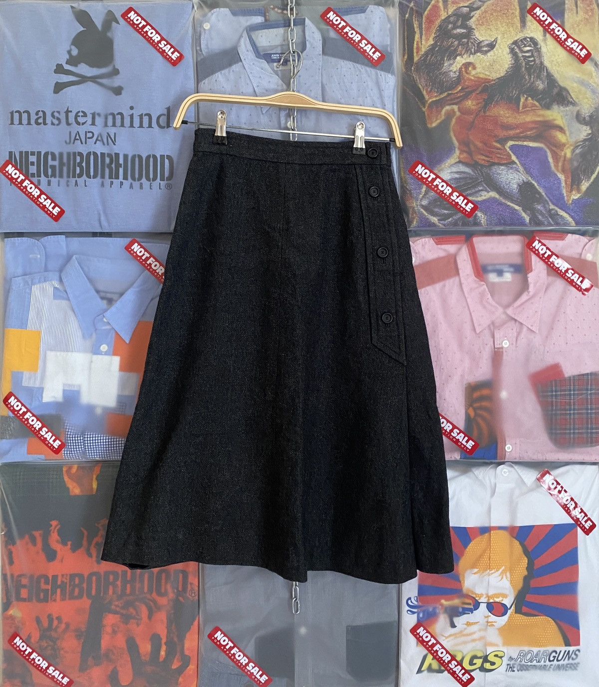 Christian Dior Monsieur Vintage Christian Dior Wool Blend Skirt Size 24" / US 00 / IT 34 - 1 Thumbnail