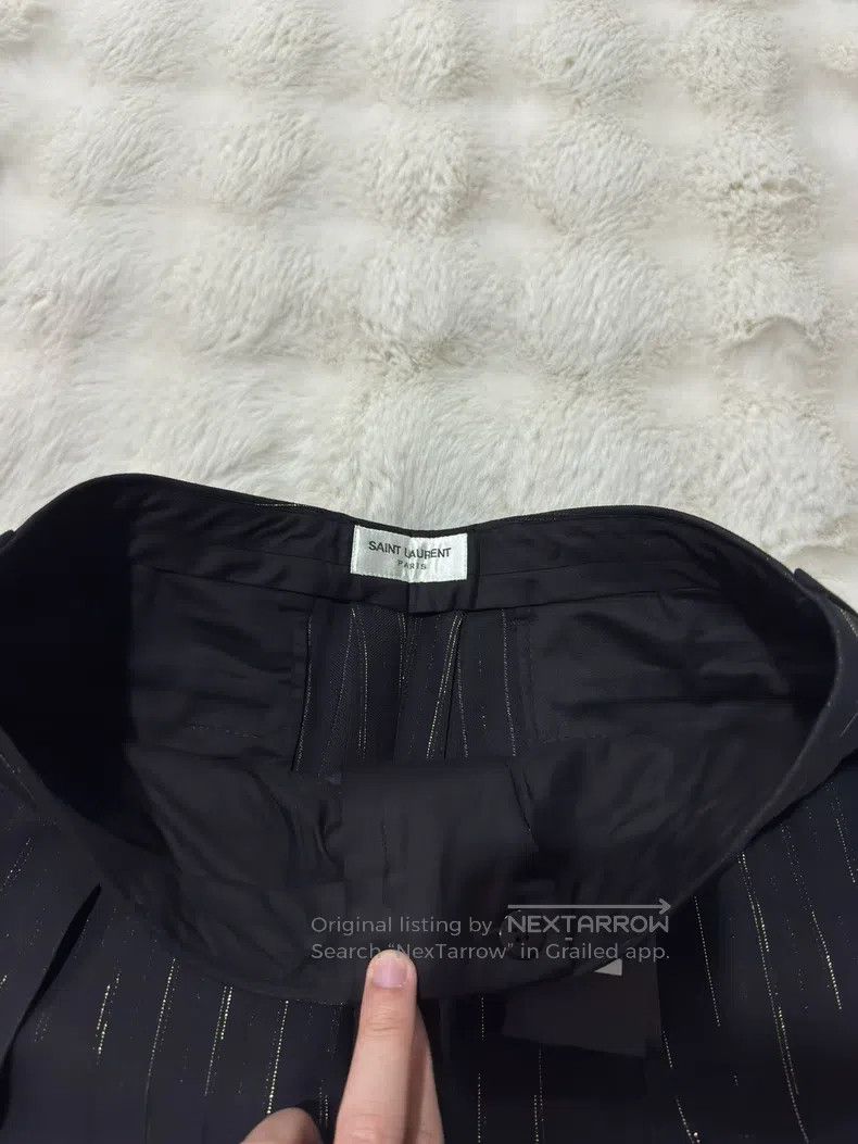 Saint Laurent Paris Saint Laurent Paris Black Gold Men's Dress Pants Size US 32 / EU 48 - 5 Thumbnail