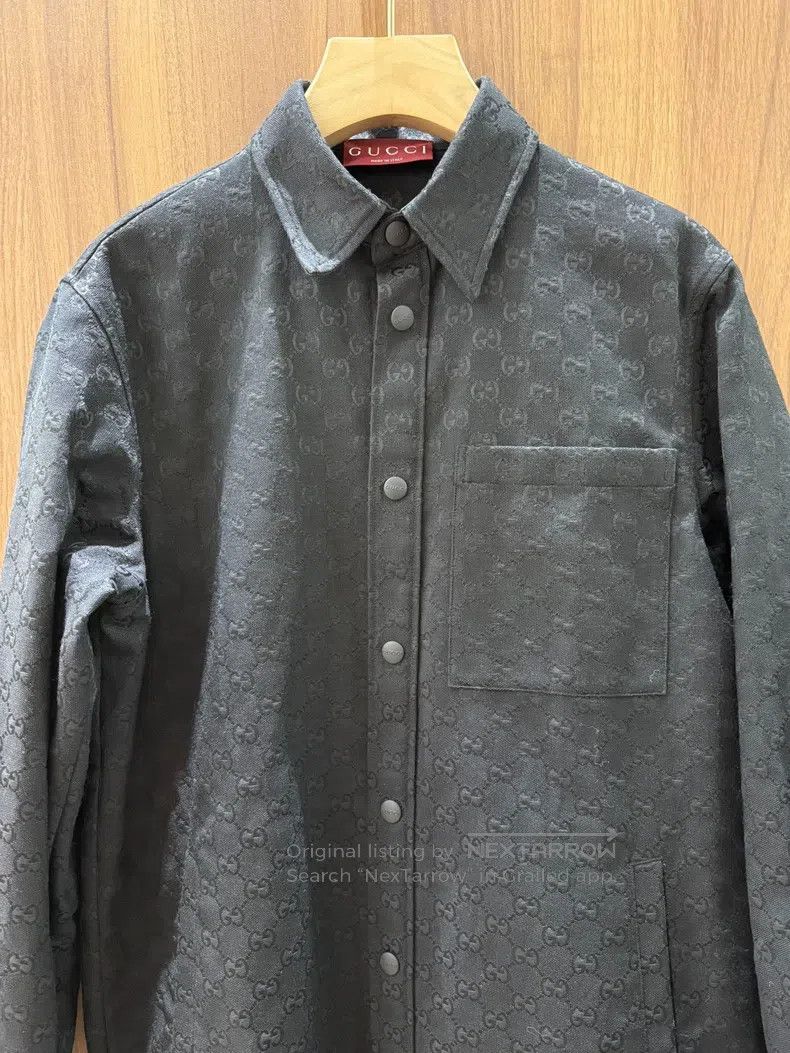 Gucci Gucci Long-sleeved shirt with black old-fashioned full pri Size US XS / EU 42 / 0 - 3 Thumbnail