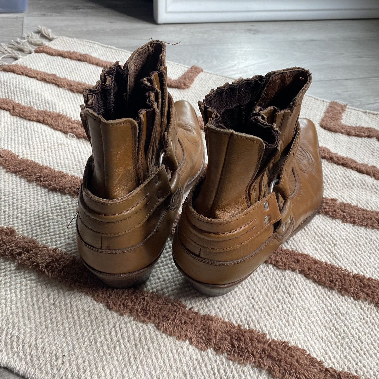 Other VINTAGE LEATHER USA STYLE WESTERN BEIGE/BROWN BOOTS Size US 11 / EU 44 - 7 Thumbnail