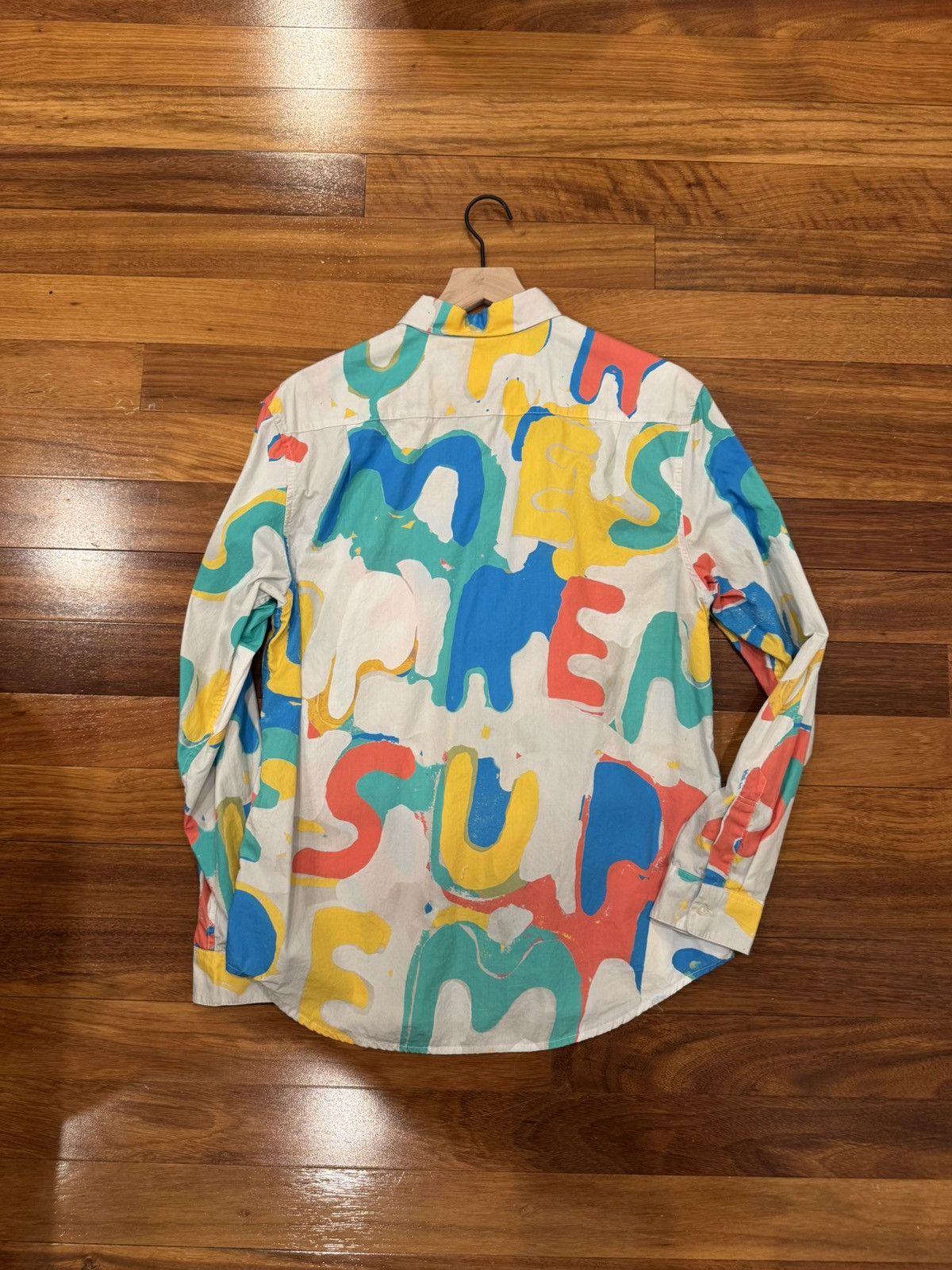 Supreme Supreme Painted Logo Shirt Size US M / EU 48-50 / 2 - 2 Thumbnail
