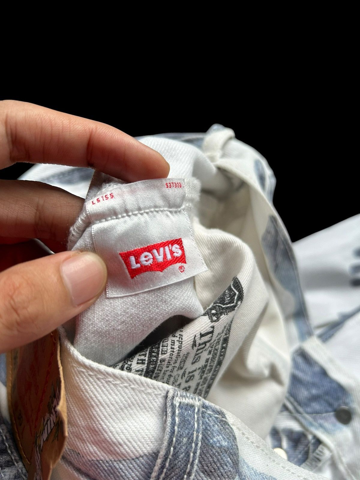 DENIM TEARS × Levi's Denim Tears x Levi's 501 Indigo Hands Denim Jeans Size US 30 / EU 46 - 19 Thumbnail