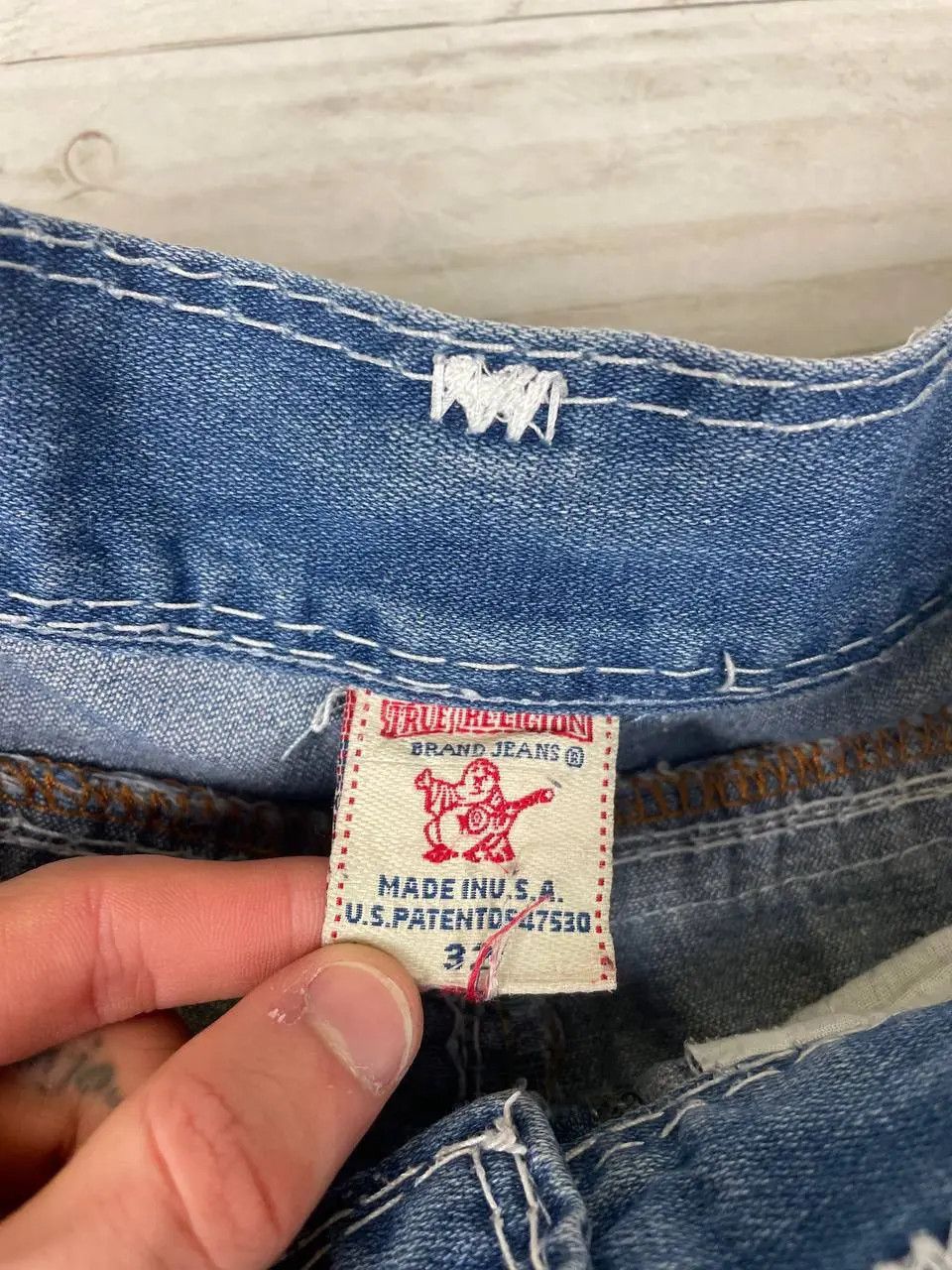 True Religion Vintage True Religion Straight Denim Jeans Japan Baggy 90s Size US 32 / EU 48 - 12 Thumbnail