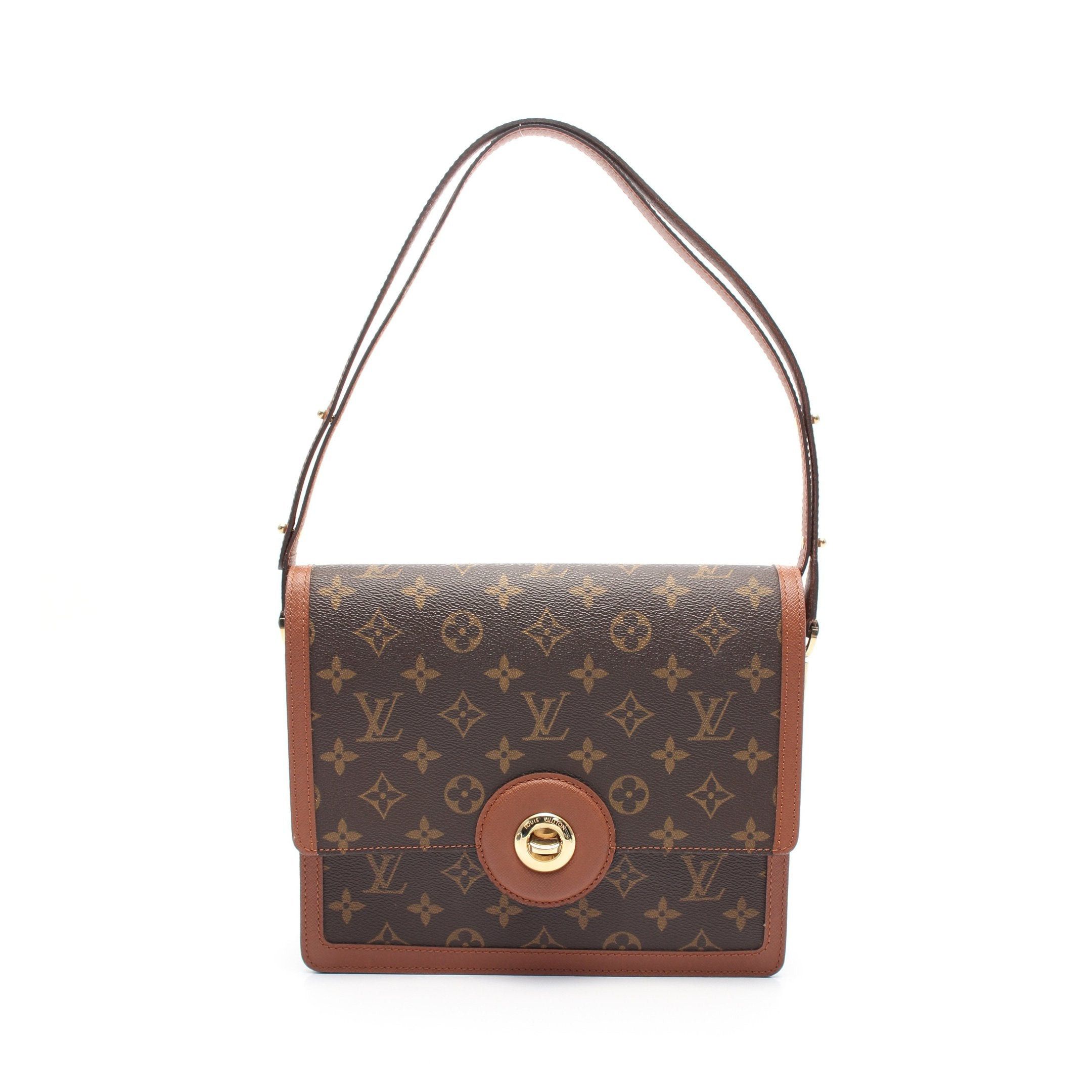 Louis Vuitton Louis Vuitton Raspail Monogram Shoulder Bag Leather Brown Size ONE SIZE - 1 Thumbnail