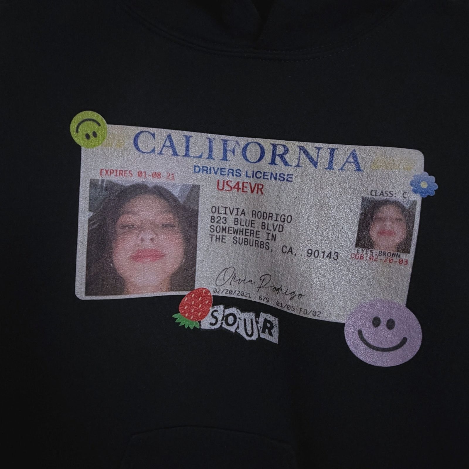 Other Olivia Rodrigo Sour Driver License Official Hoodie RARE S Size S / US 4 / IT 40 - 3 Thumbnail