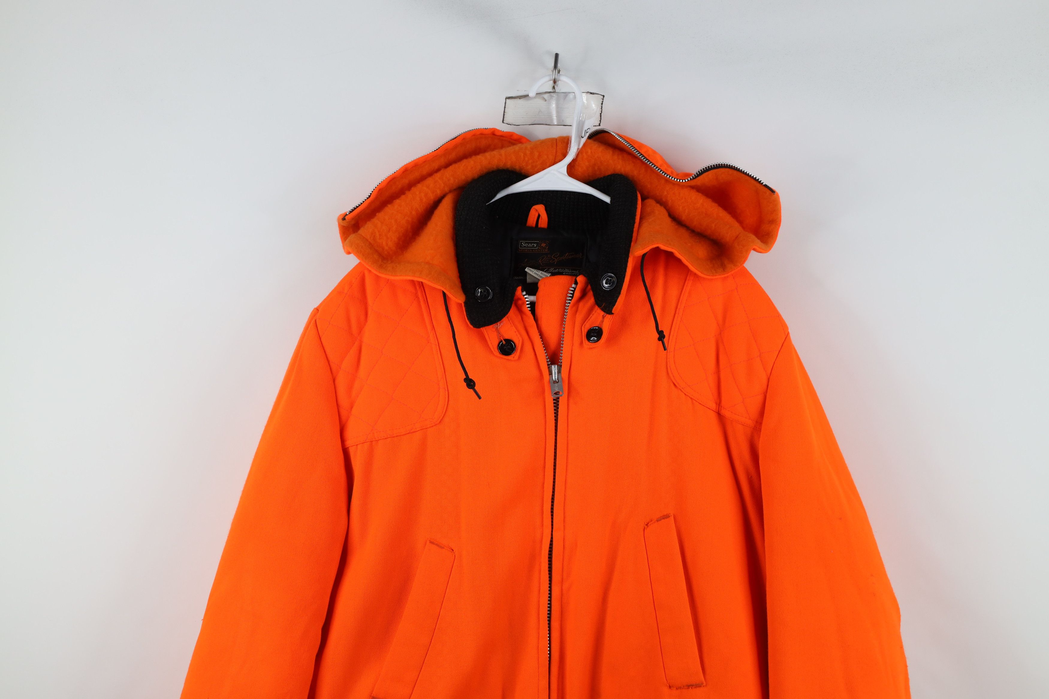 Vintage Vintage 70s Streetwear Hunting Birding Jacket Orange USA Size US XXL / EU 58 / 5 - 2 Thumbnail