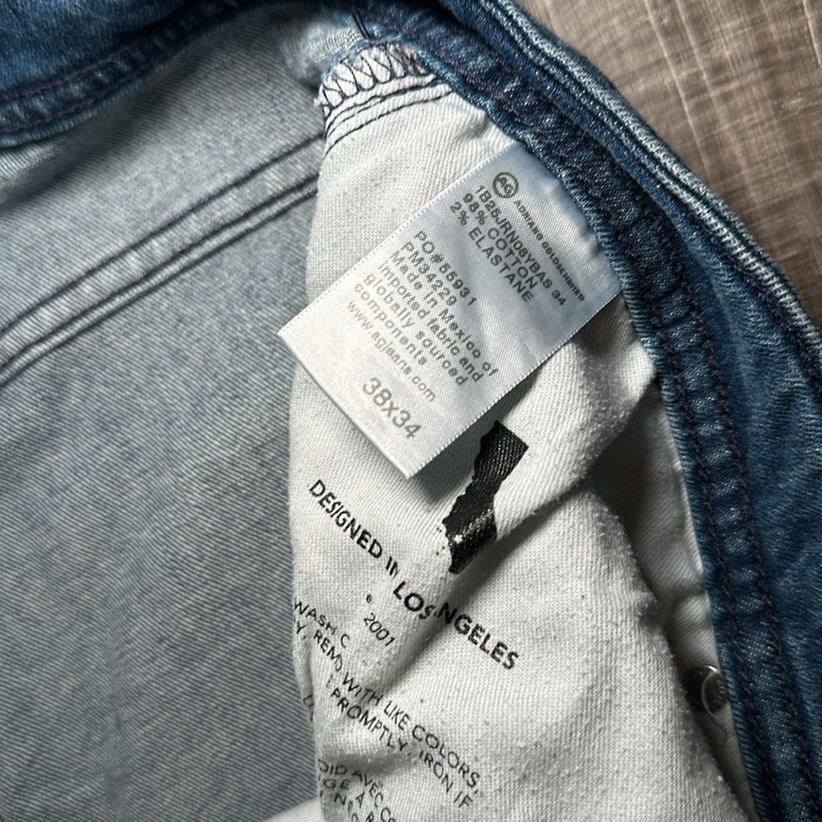 AG Adriano Goldschmied AG Jeans Owens Athletic Fit Jeans - 38x32 (Altered Length) Size US 38 / EU 54 - 8 Thumbnail