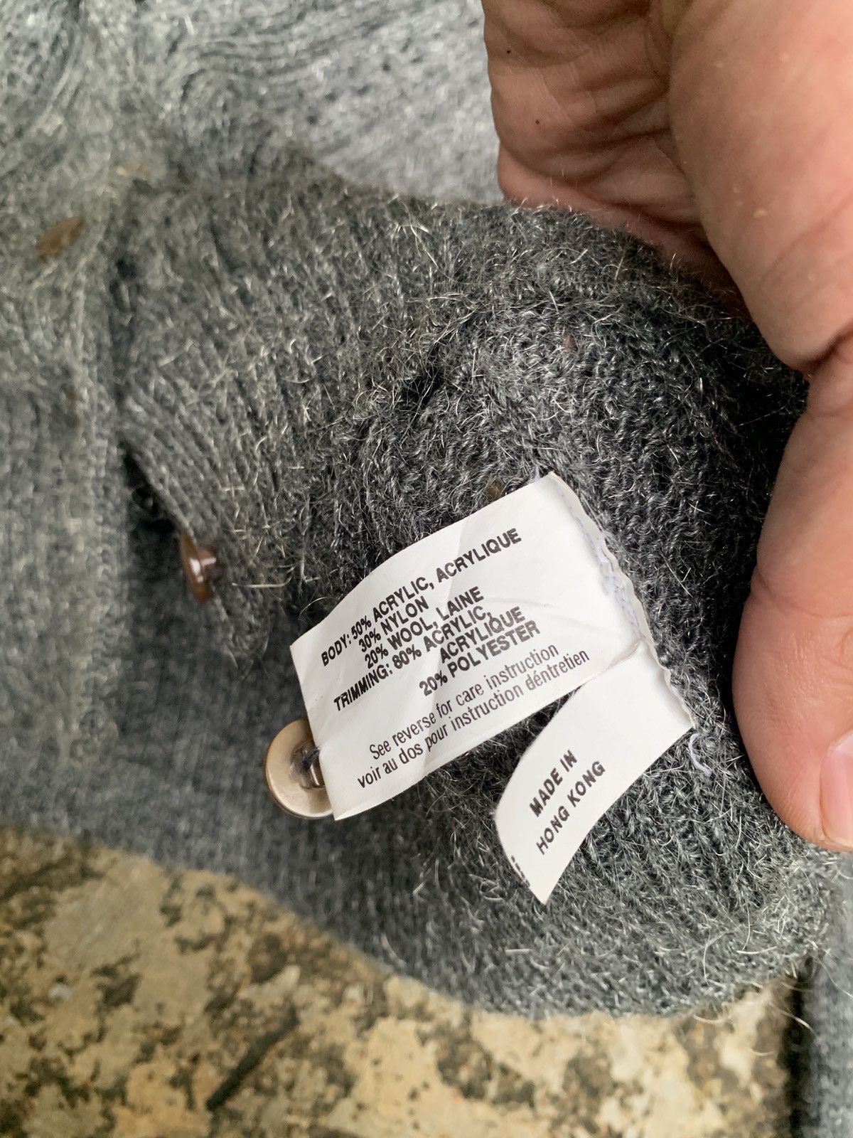 If Six Was Nine × Japanese Brand × Le Grande Bleu (L.G.B.) 2000s Cozzi Japan Avant Garde Fur Mohair Knitwear Cardigan Size S / US 4 / IT 40 - 13 Thumbnail